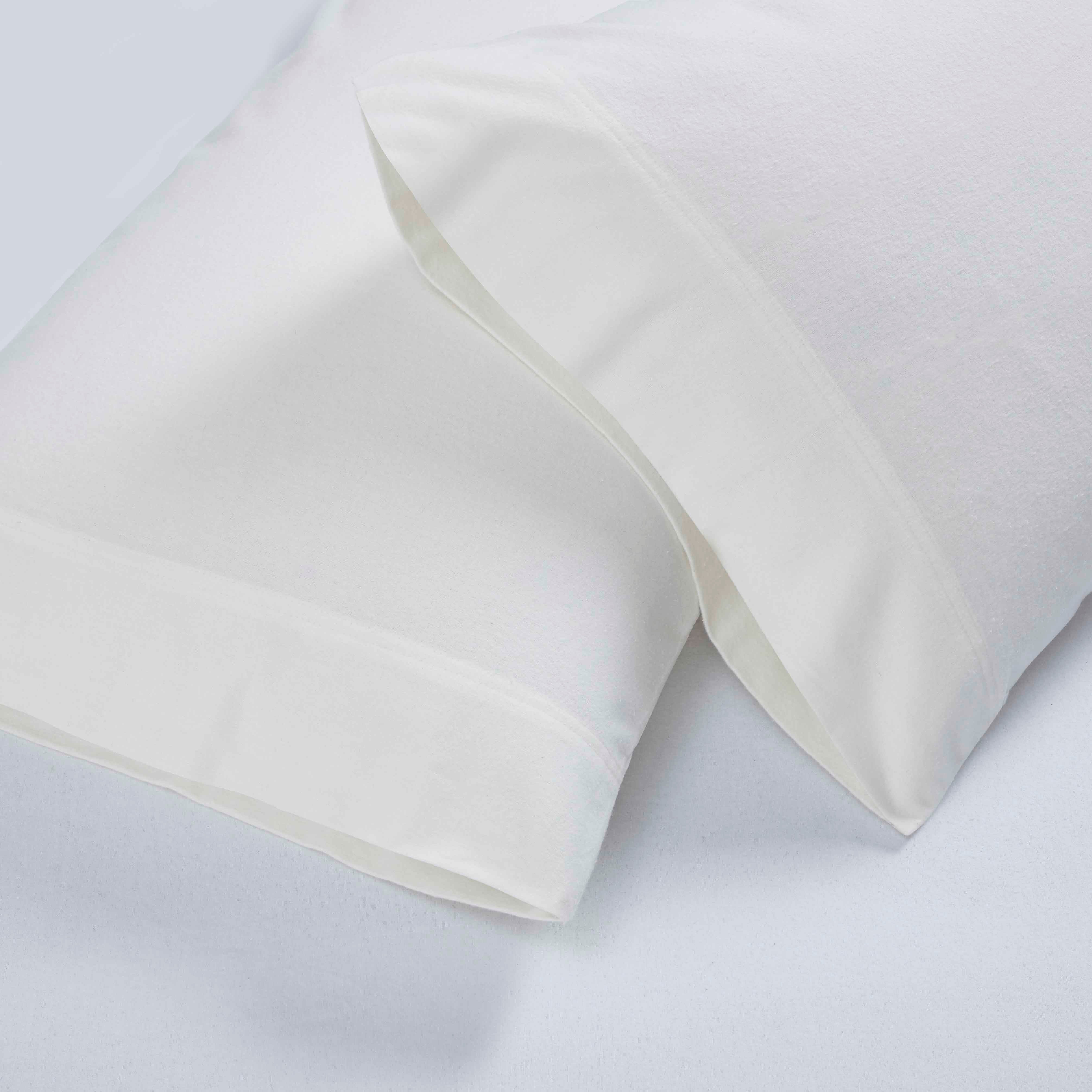 Rome Flannel Cotton Solid Fuzzy Pillowcases, Set of 2 - Image 15