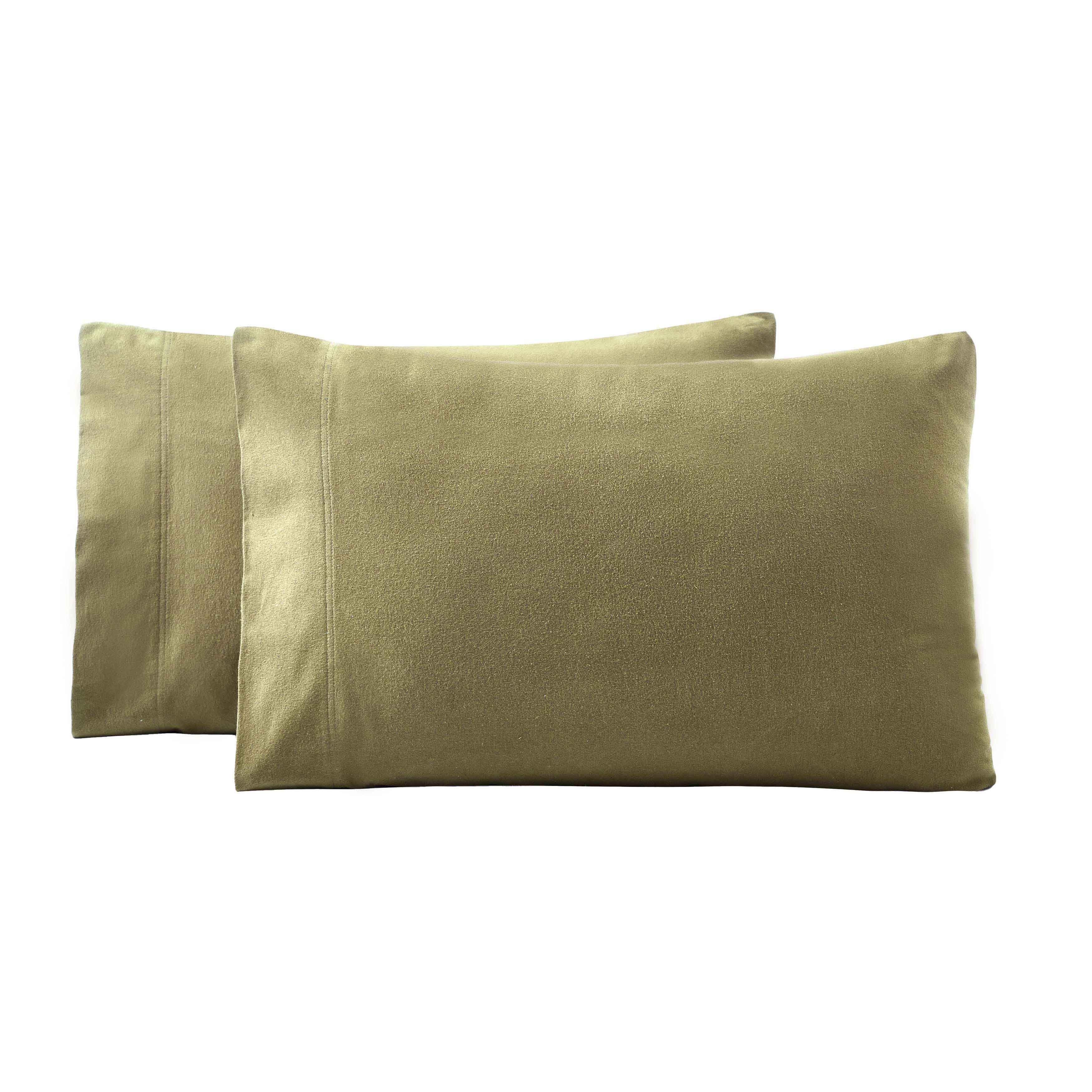Rome Flannel Cotton Solid Fuzzy Pillowcases, Set of 2 - Image 17