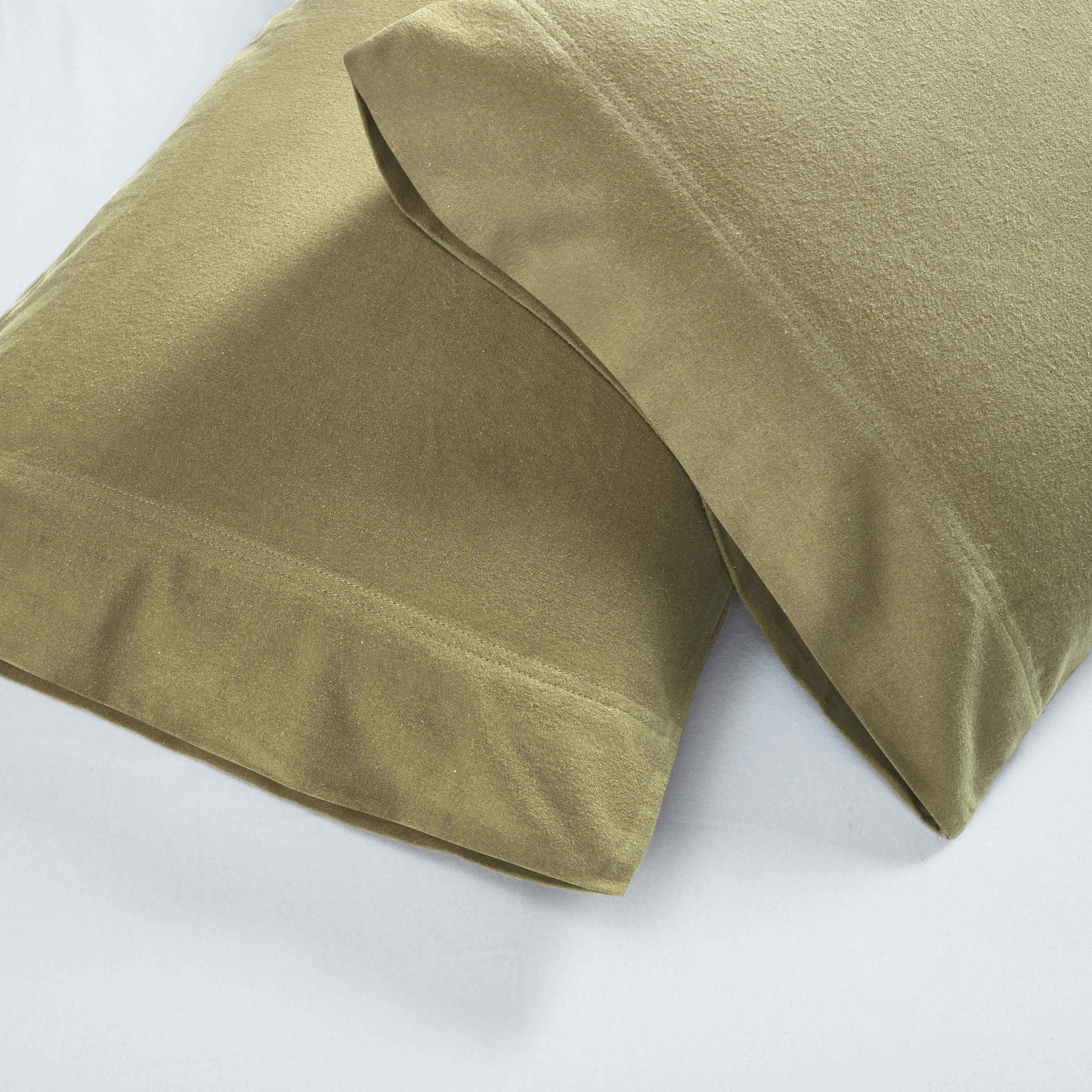 Rome Flannel Cotton Solid Fuzzy Pillowcases, Set of 2 - Image 20