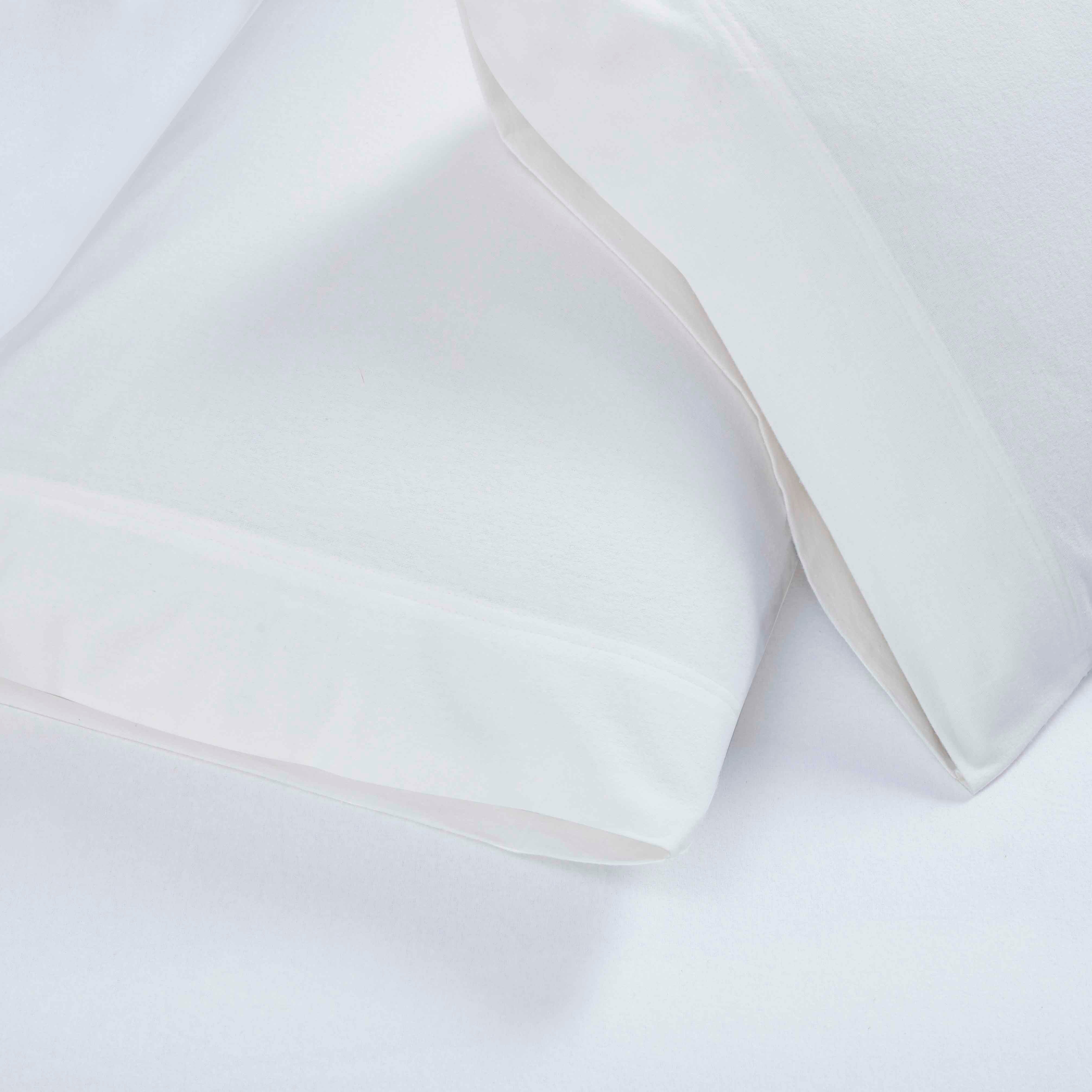 Rome Flannel Cotton Solid Fuzzy Pillowcases, Set of 2 - Image 5