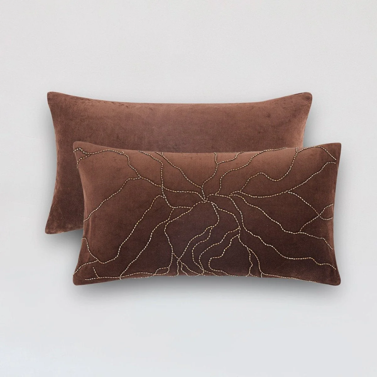 Roots Velvet Decorative Pillow Cover - Image 5