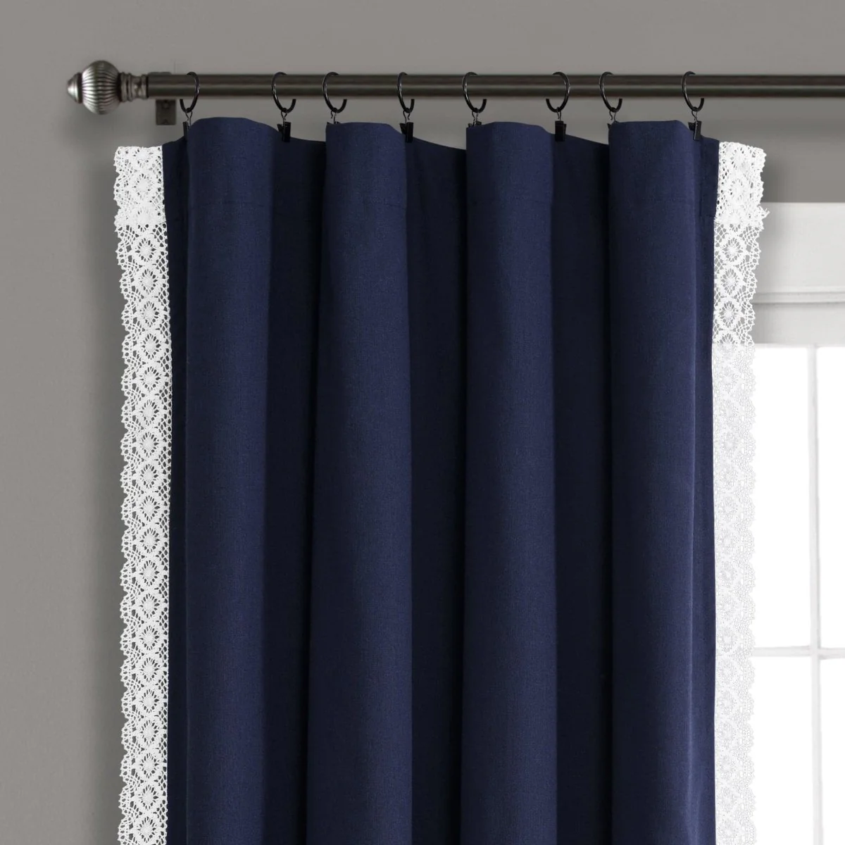 Rosalie Faux Linen Window Panel Set - Image 20