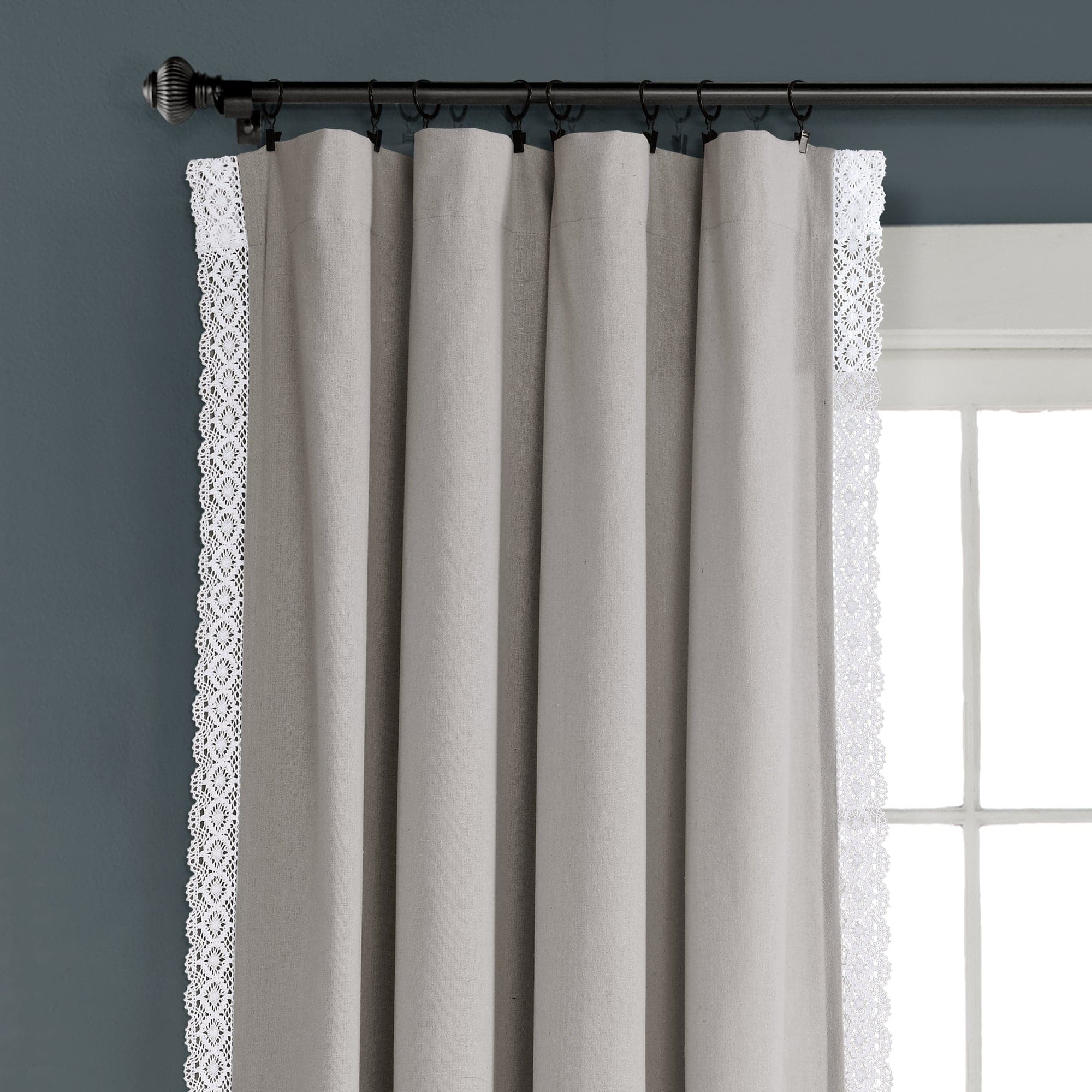 Rosalie Faux Linen Window Panel Set - Image 21