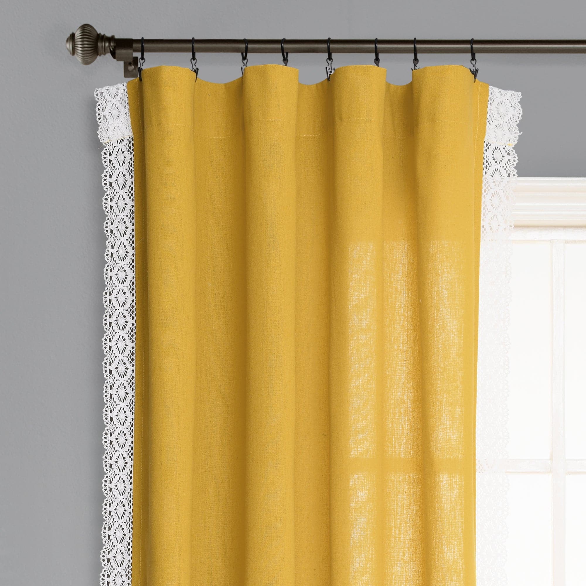 Rosalie Faux Linen Window Panel Set - Image 23
