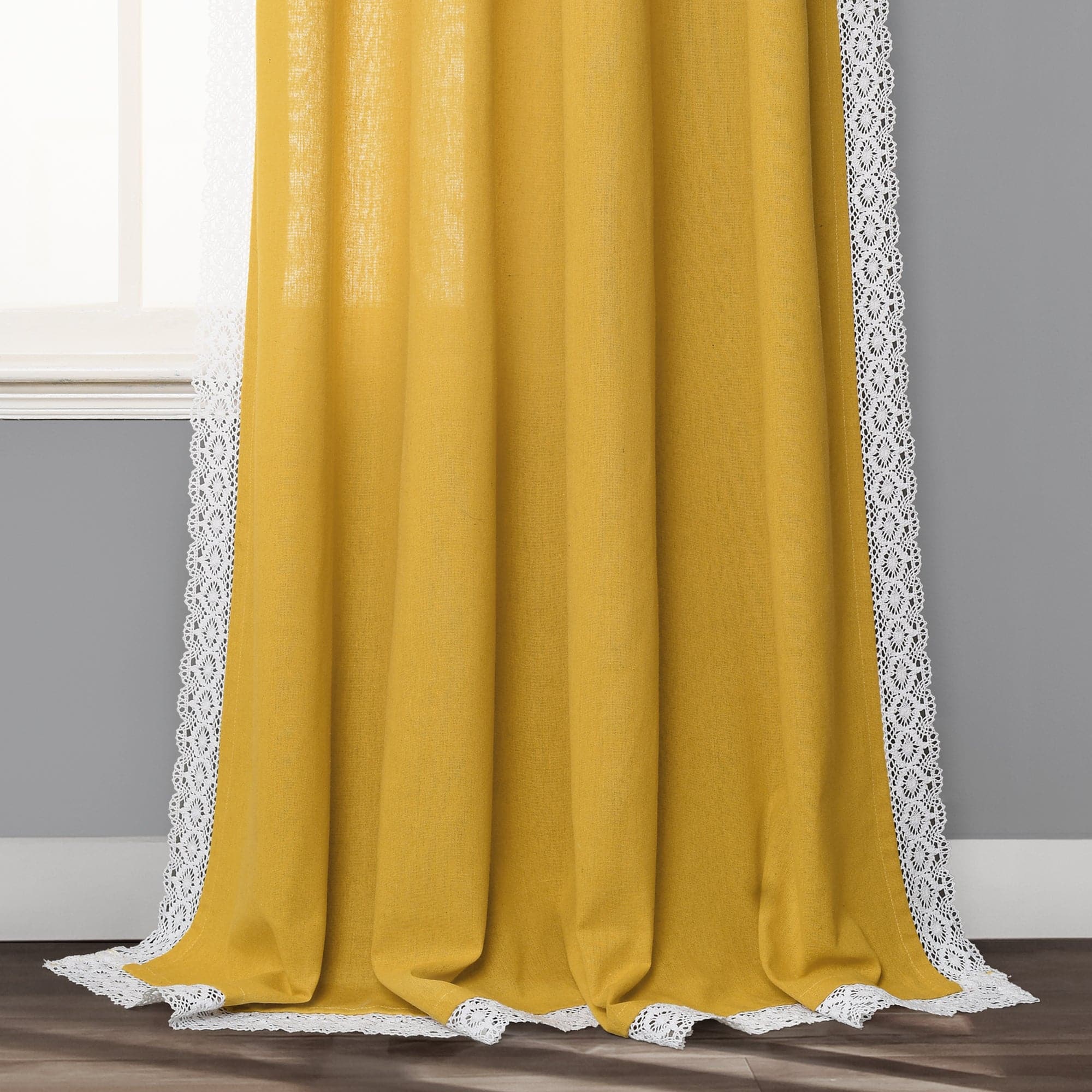 Rosalie Faux Linen Window Panel Set - Image 44