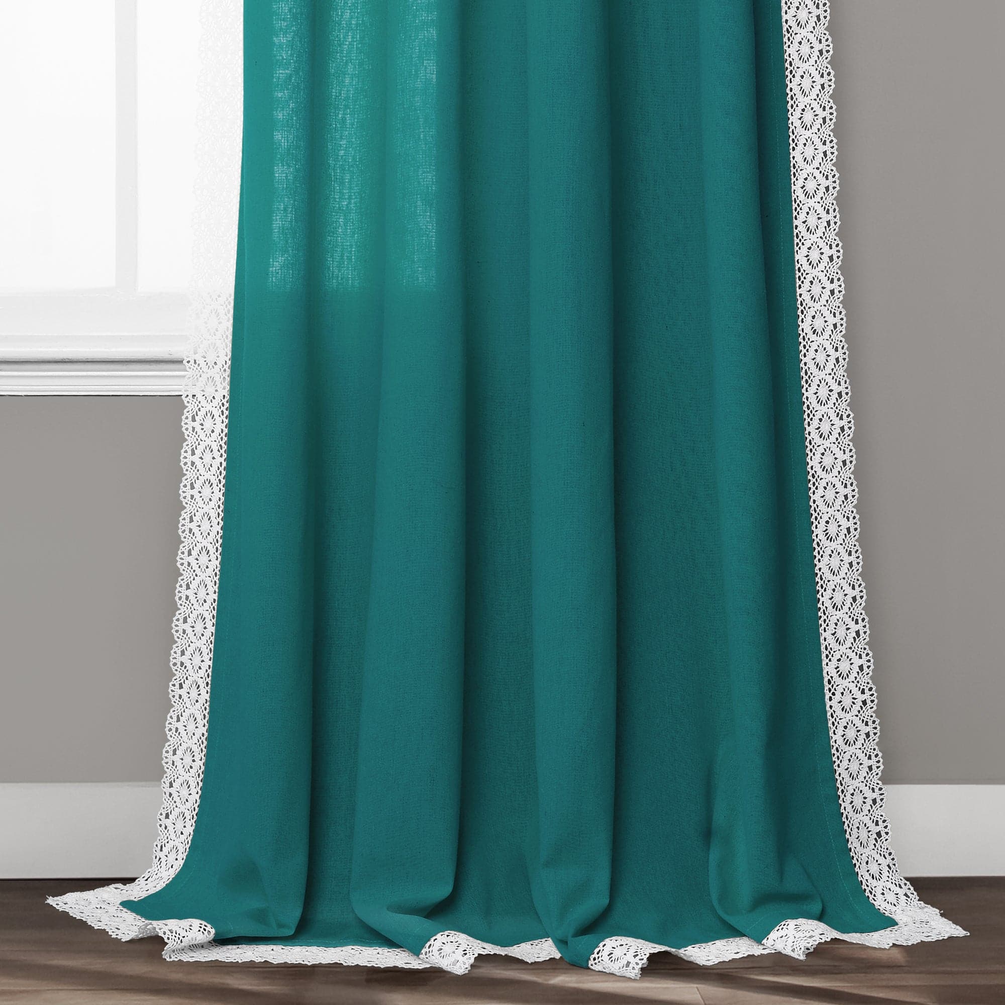 Rosalie Faux Linen Window Panel Set - Image 46