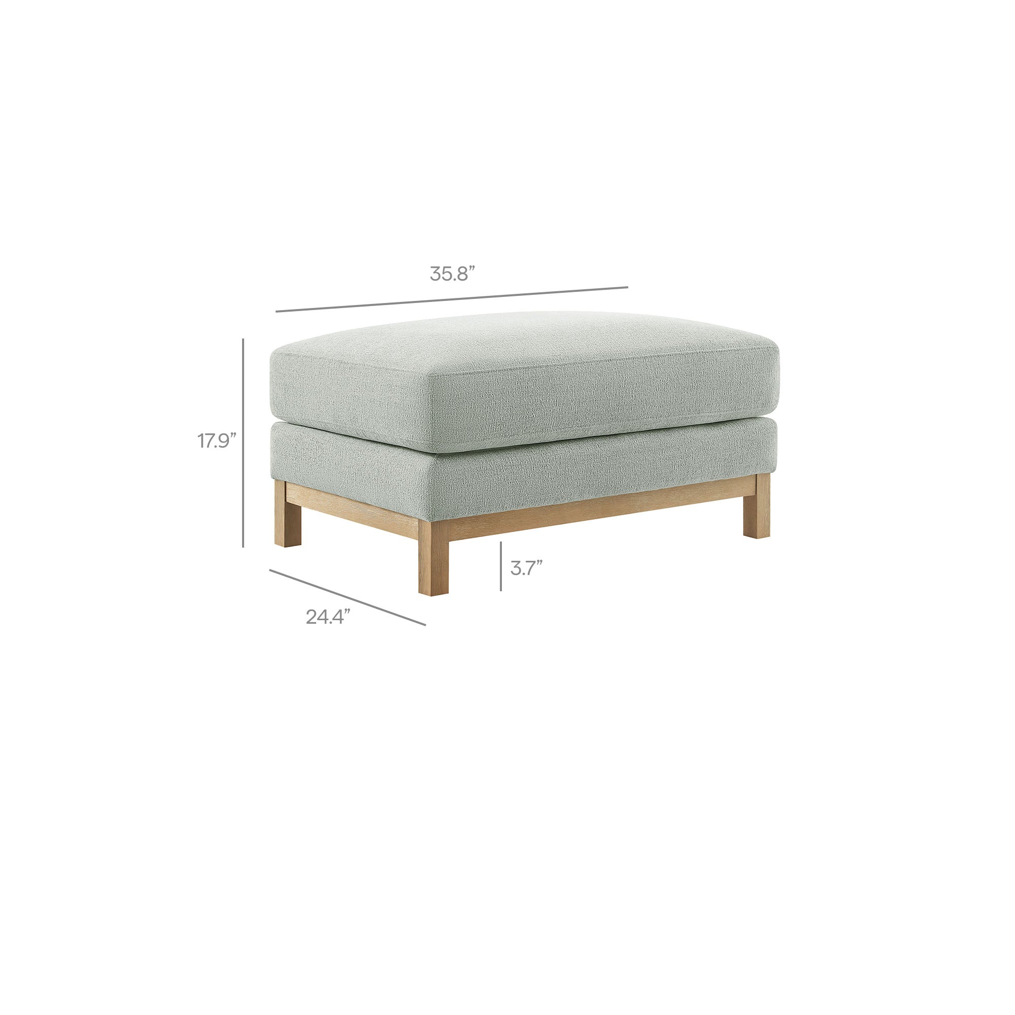 Roscoe Fabric Ottoman by Modway - Image 16