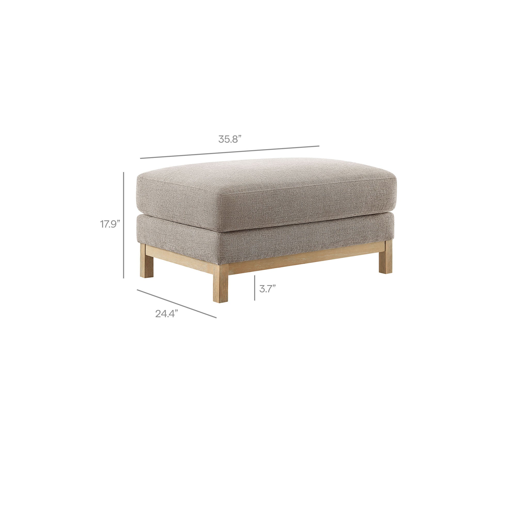Roscoe Fabric Ottoman by Modway - Image 17