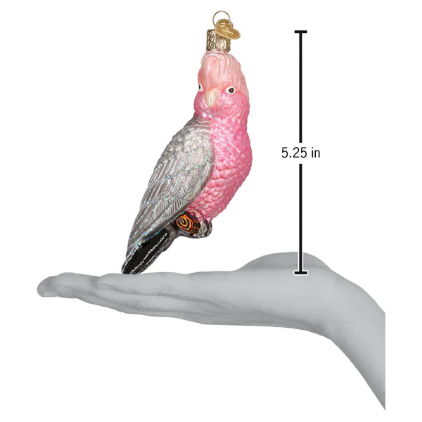 Rose-breasted Cockatoo Ornament 5.25x2.5x2 Inches - Image 6