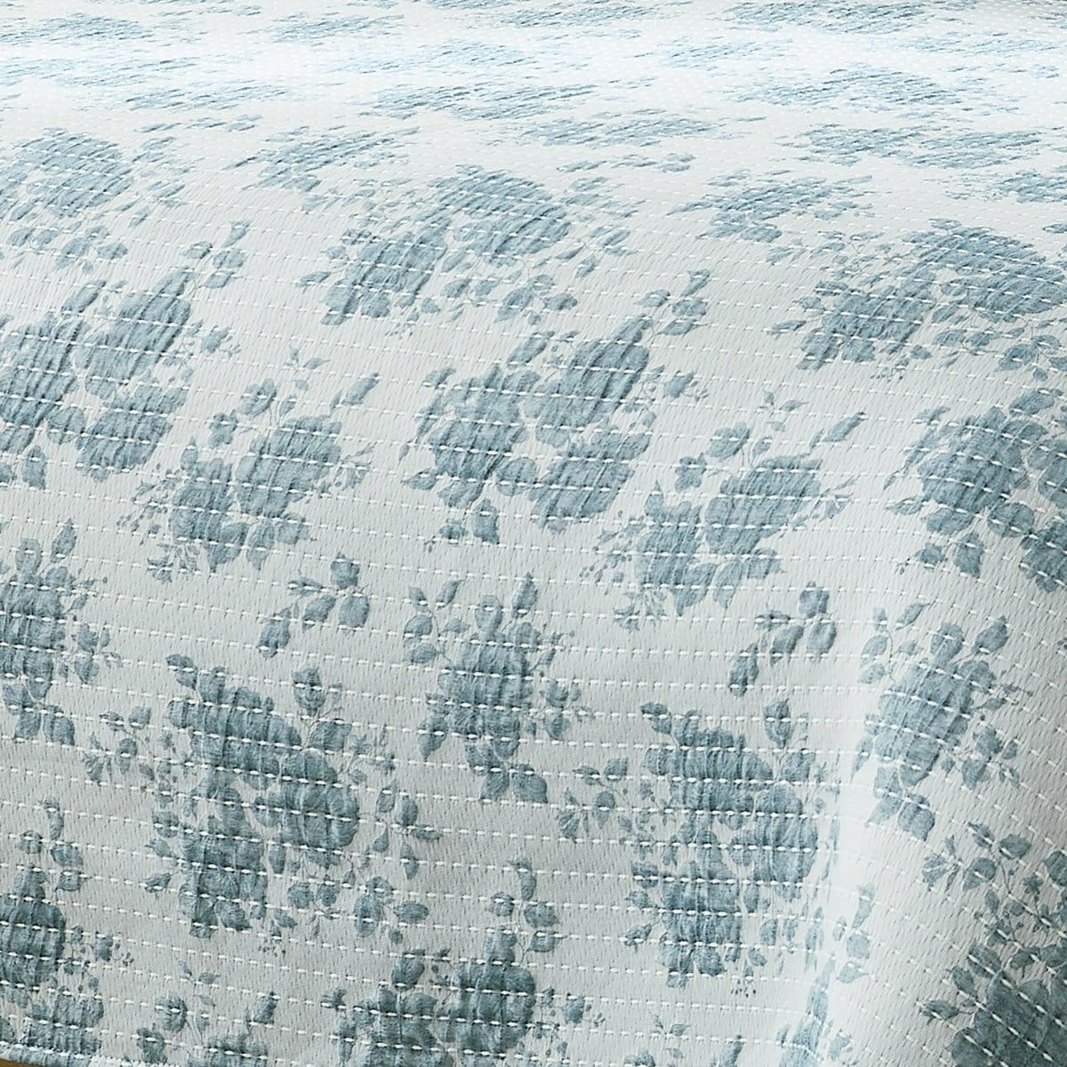 Rose Garden Pick Stitch Jacquard Matelasse Coverlet Set - Image 13