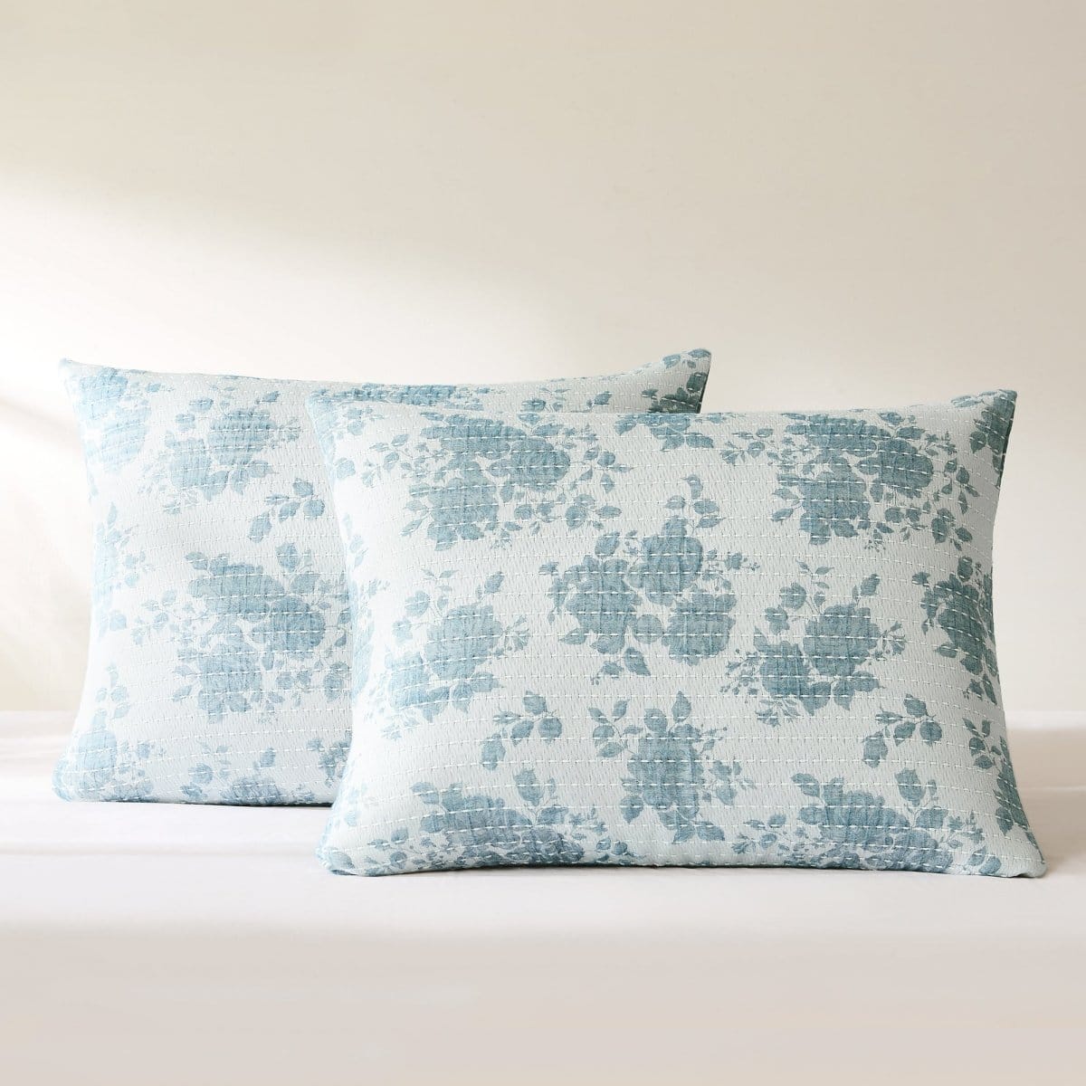 Rose Garden Pick Stitch Jacquard Matelasse Coverlet Set - Image 6
