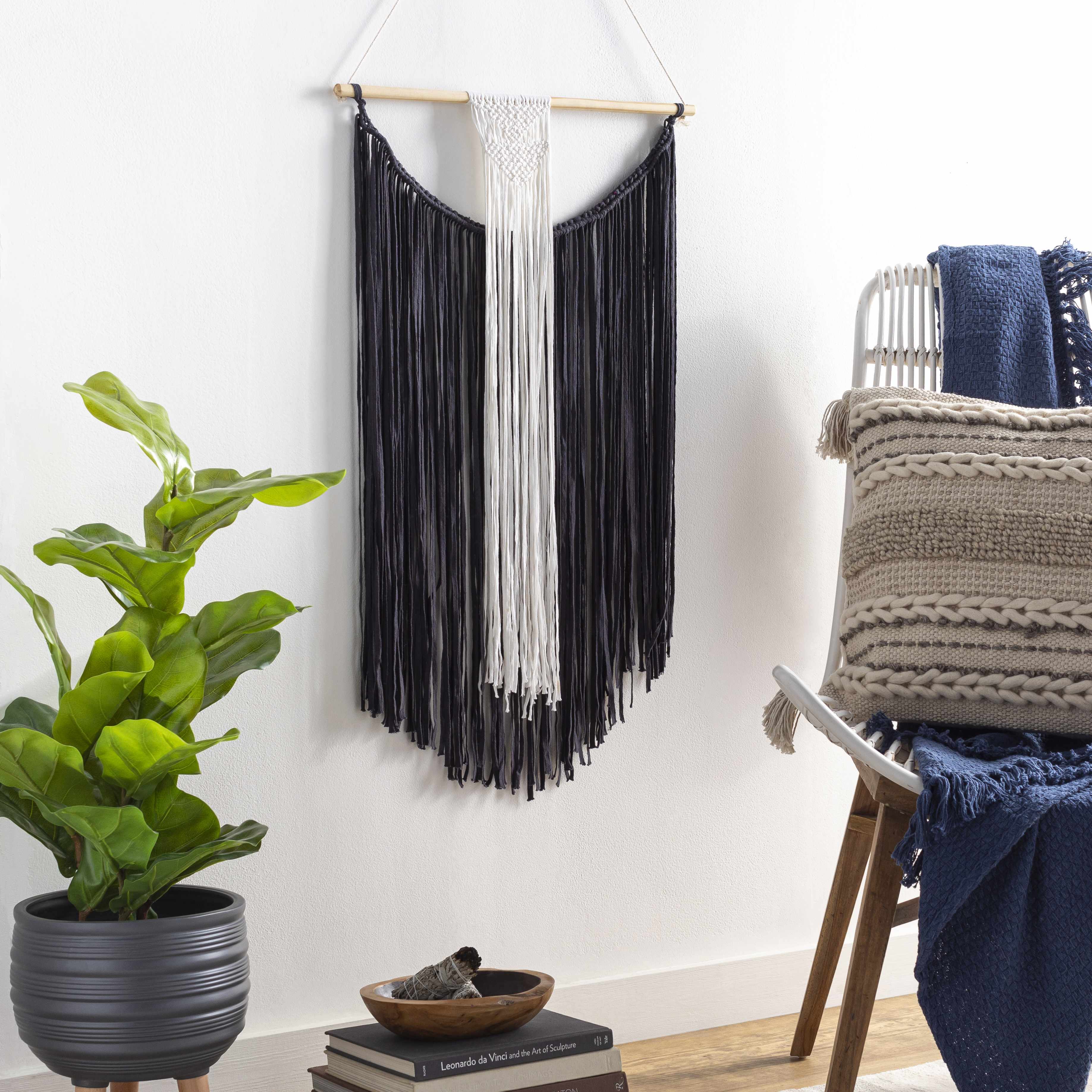 Rosebank Boho Black and White Wall Hanging - Image 2