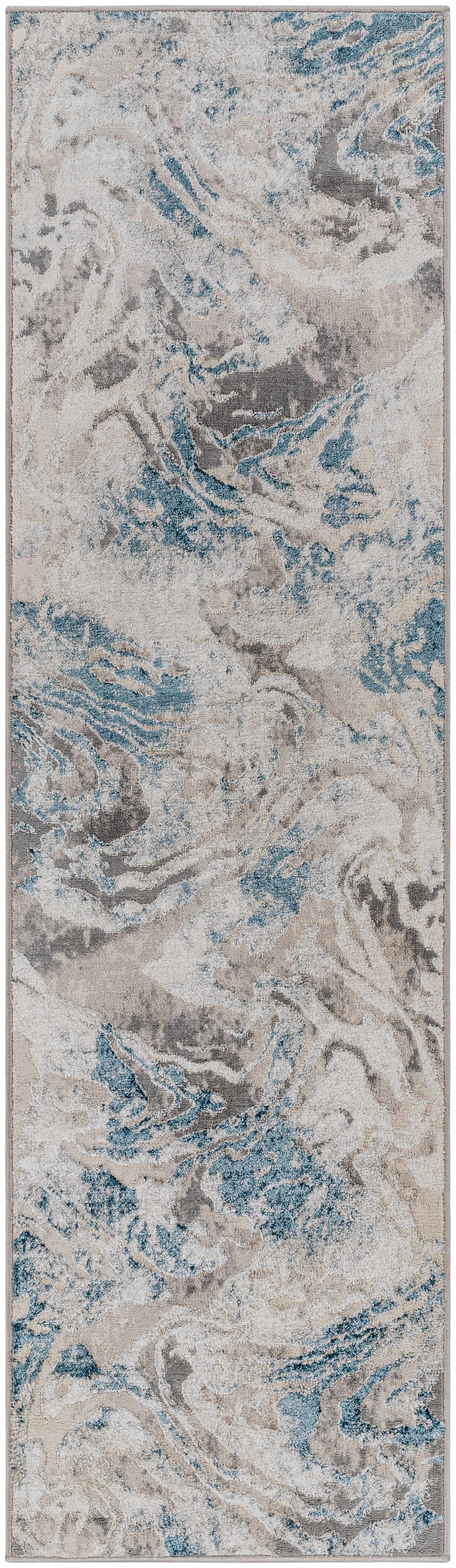 Rosthern Blue Marble Rug - Clearance - Image 7