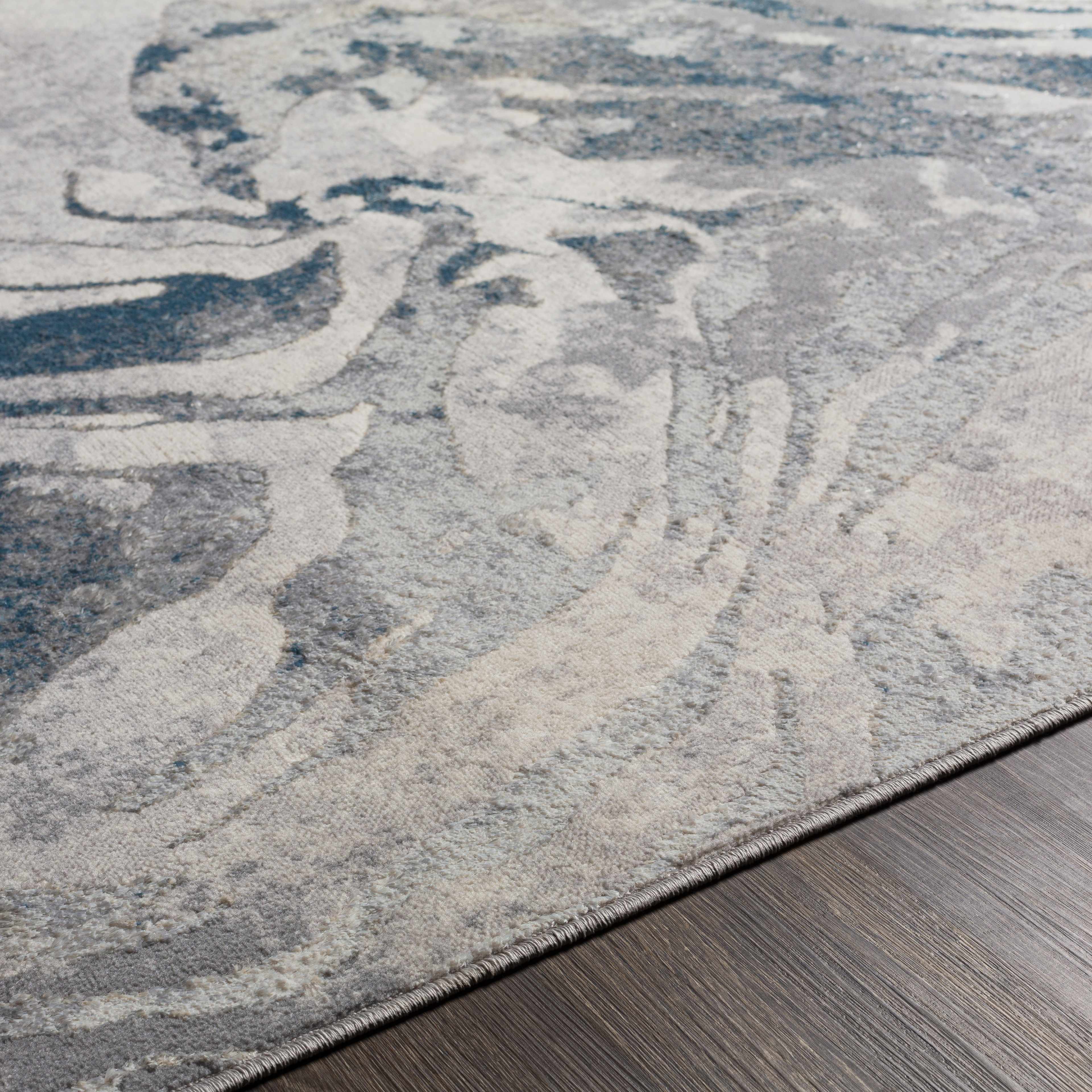 Rosthern Blue Marble Rug - Clearance - Image 8