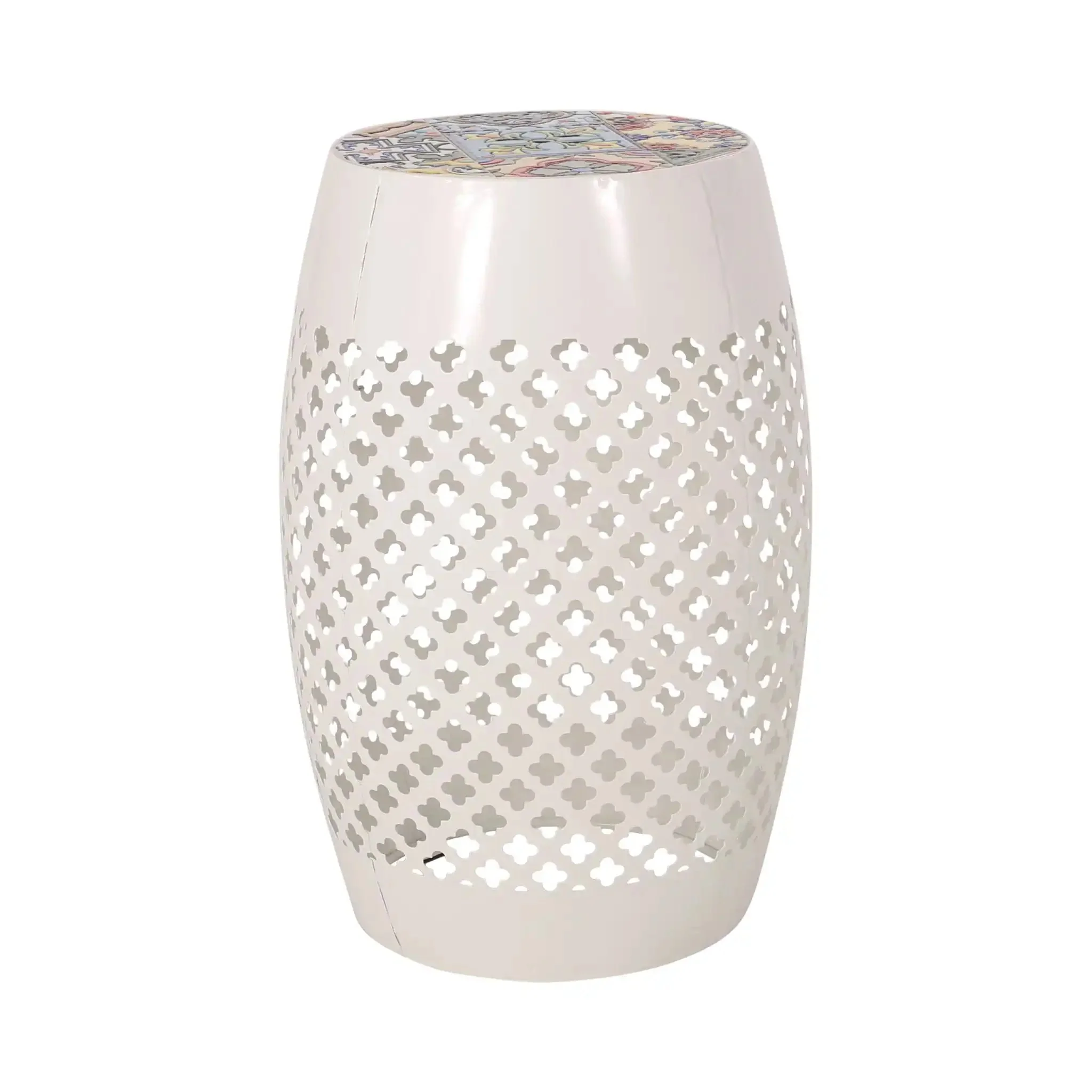 Roswell - Outdoor Side Table with Mosaic Tile Top