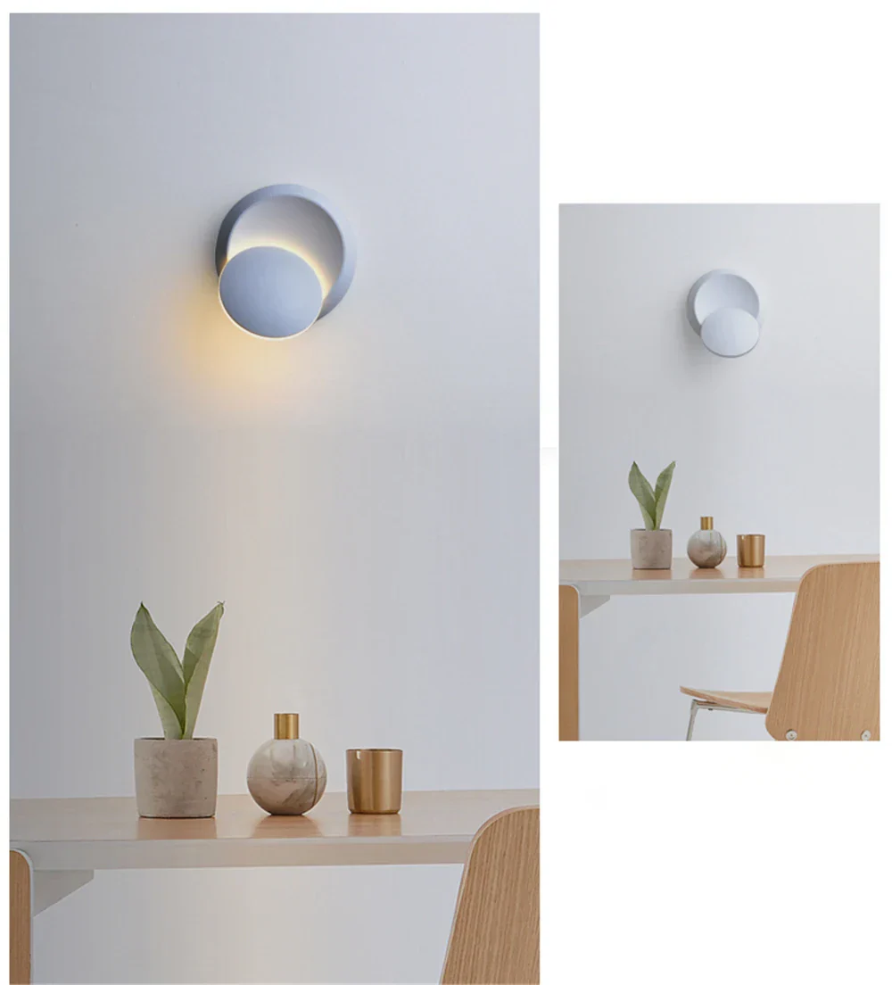 Rotatable LED Wall Light – Modern Aluminum Indoor Lamp for Bedroom & Living Room - Image 8