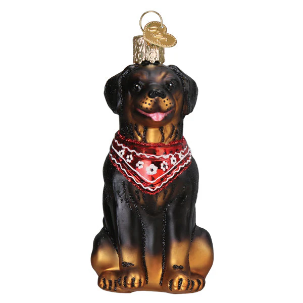 Rottweiler Ornament by Old World Christmas - Image 3