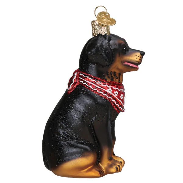 Rottweiler Ornament by Old World Christmas - Image 5