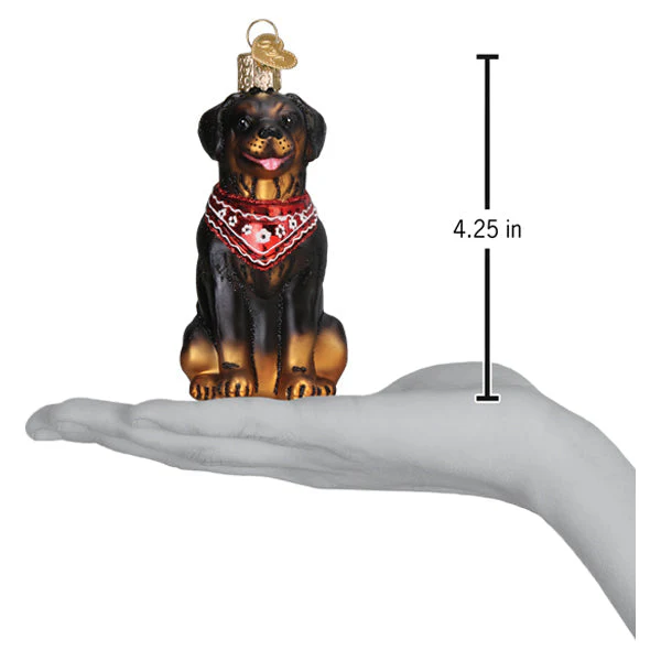 Rottweiler Ornament by Old World Christmas - Image 6