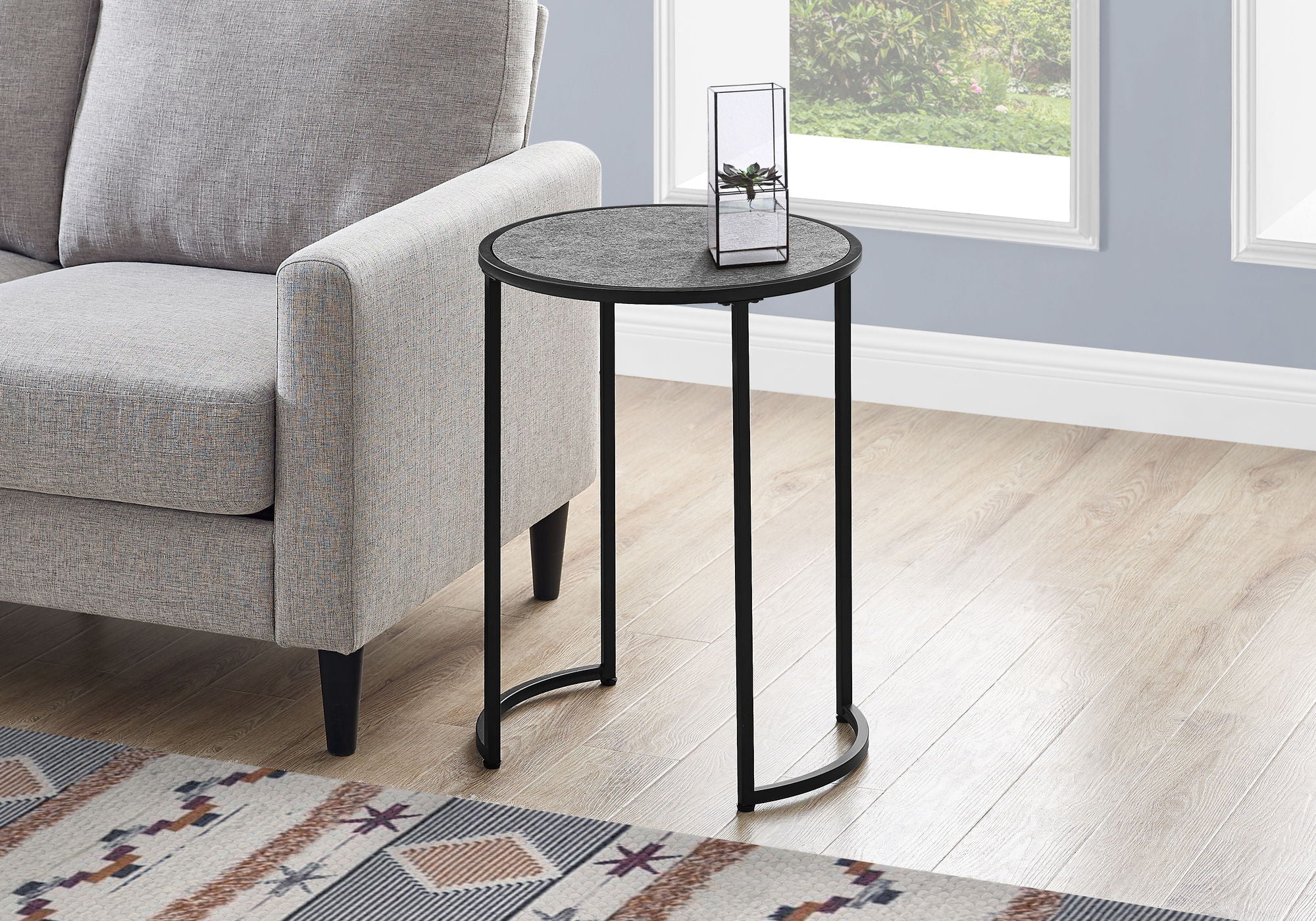 Round Accent Side Table, Contemporary & Modern - Image 2