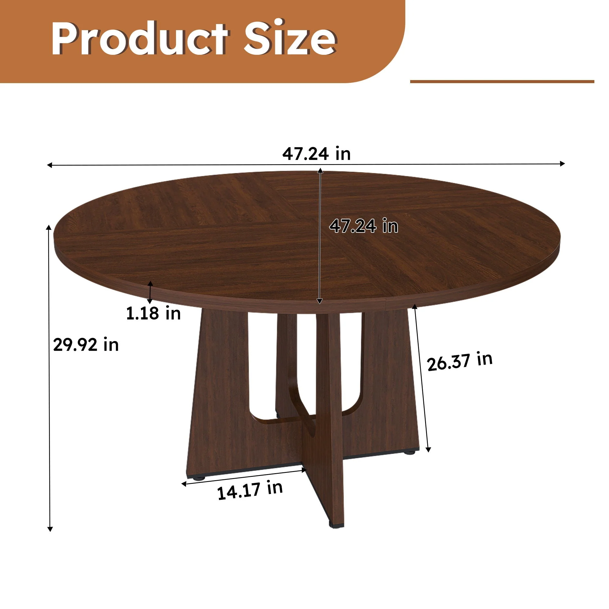 Round Dining Table For 4 - Image 5