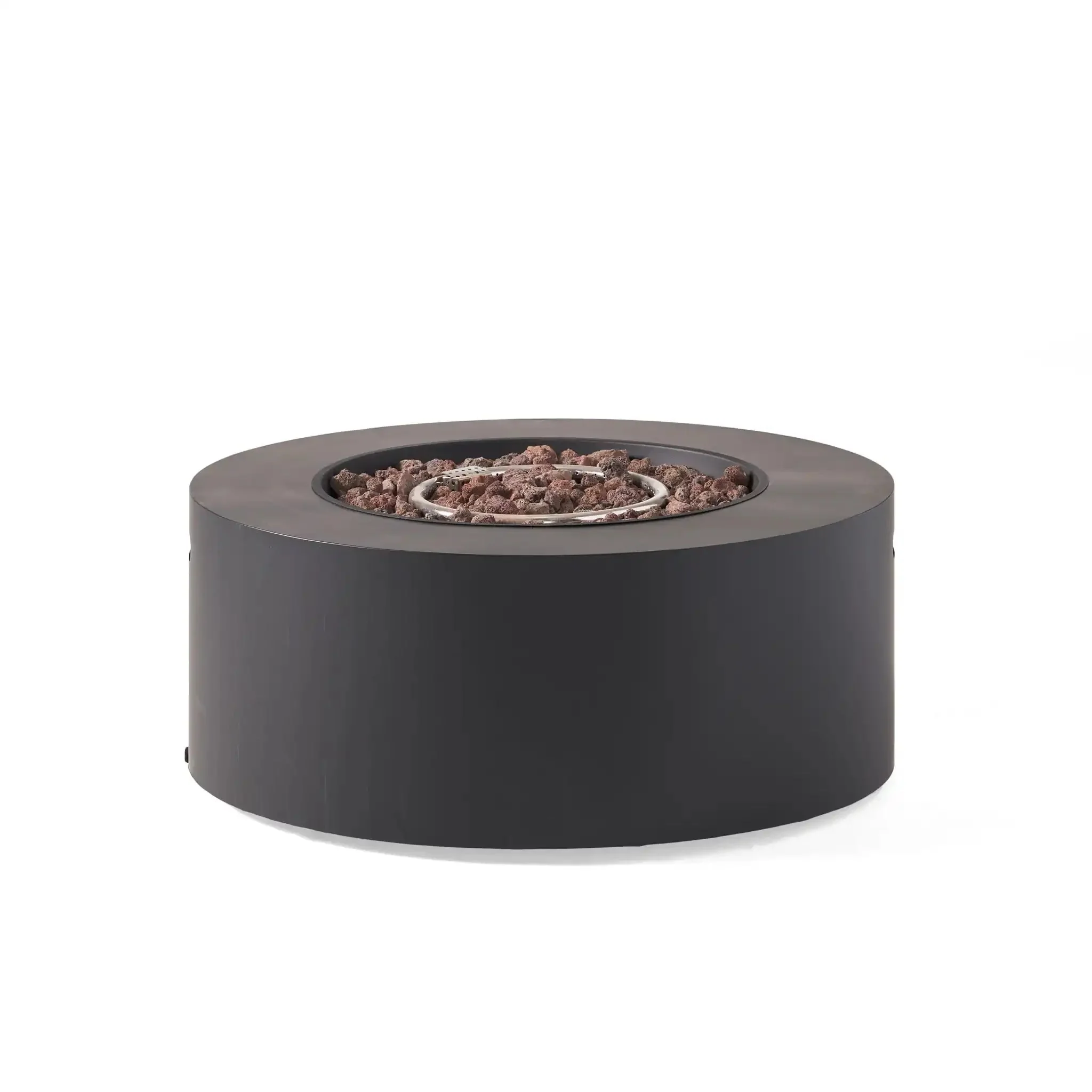 Round Iron Fire Pit With 40,000 BTU - Image 3