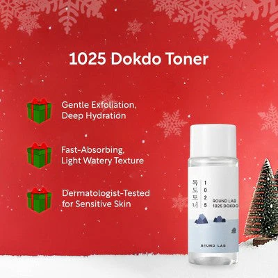 Round Lab 1025 Dokdo Travel Skincare Gift Set 4pc - Imperfect Box - Image 11