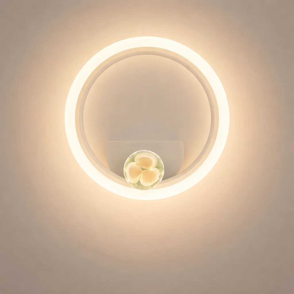 Round LED Wall Light Modern Aluminum Bedside Lamp for Bedroom Hallway - Image 11