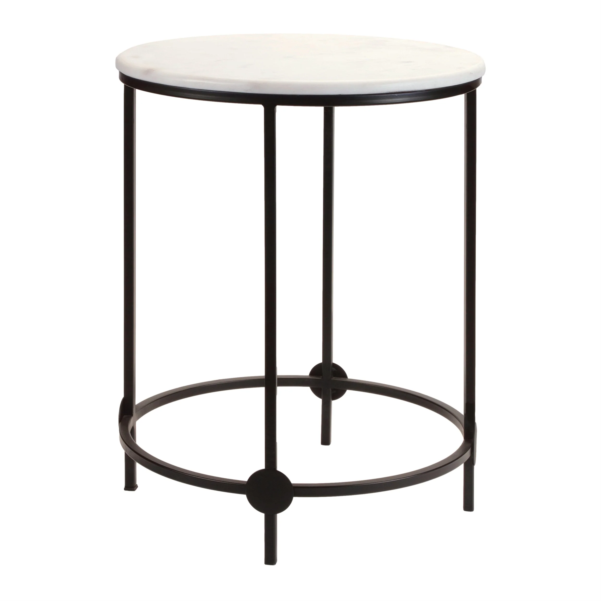 Round Marble Top Accent Table (Set of 2) - Image 2