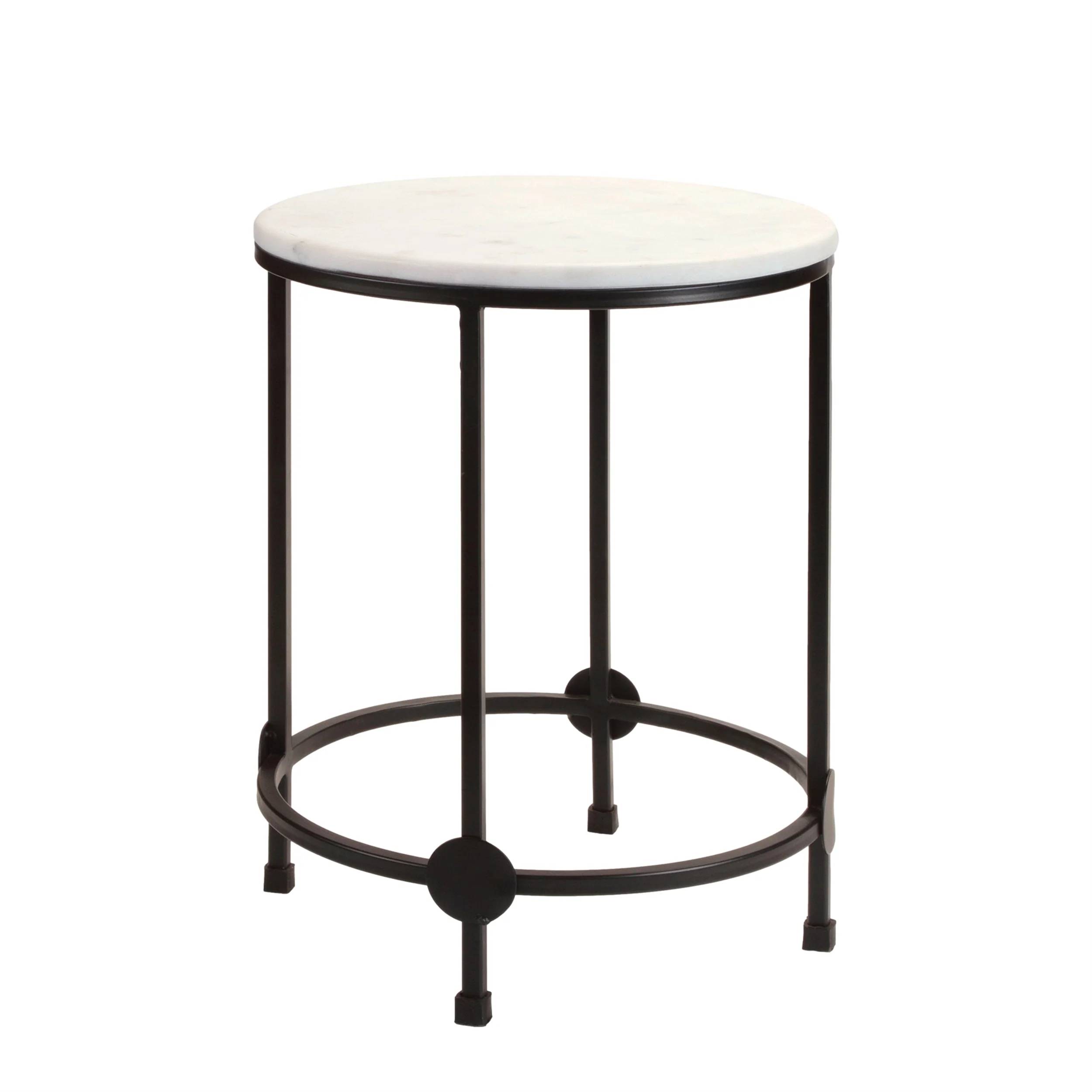Round Marble Top Accent Table (Set of 2) - Image 3