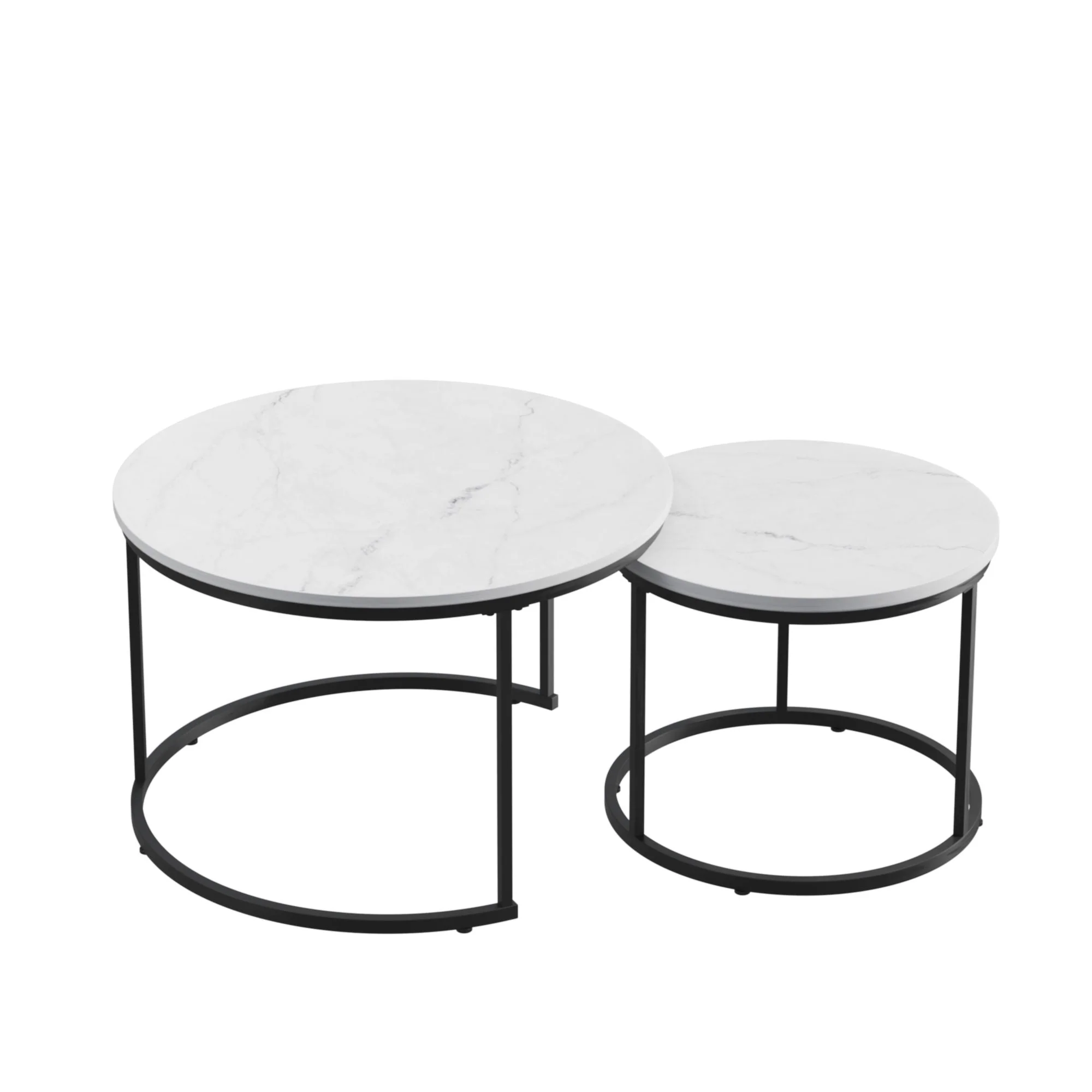 Round Nesting Coffee Table (Set of 2) - Image 2