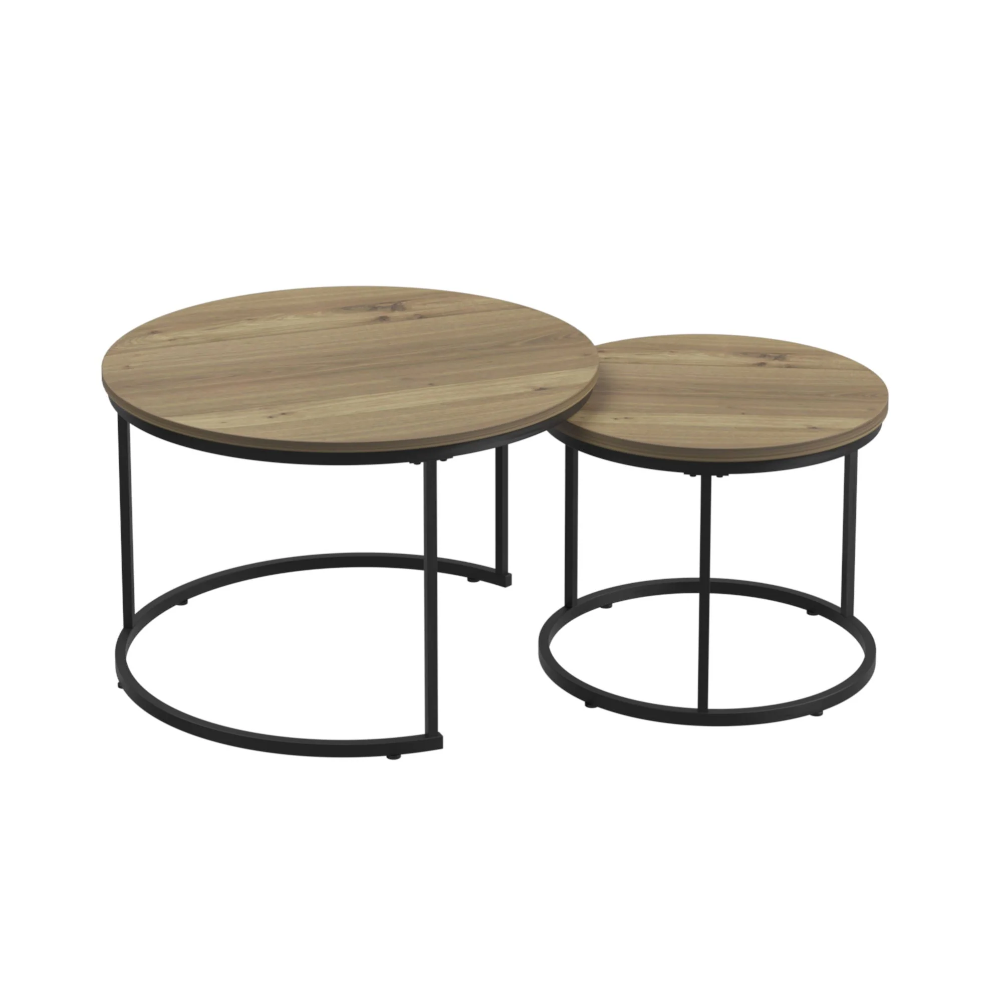 Round Nesting Coffee Table (Set of 2) - Image 3