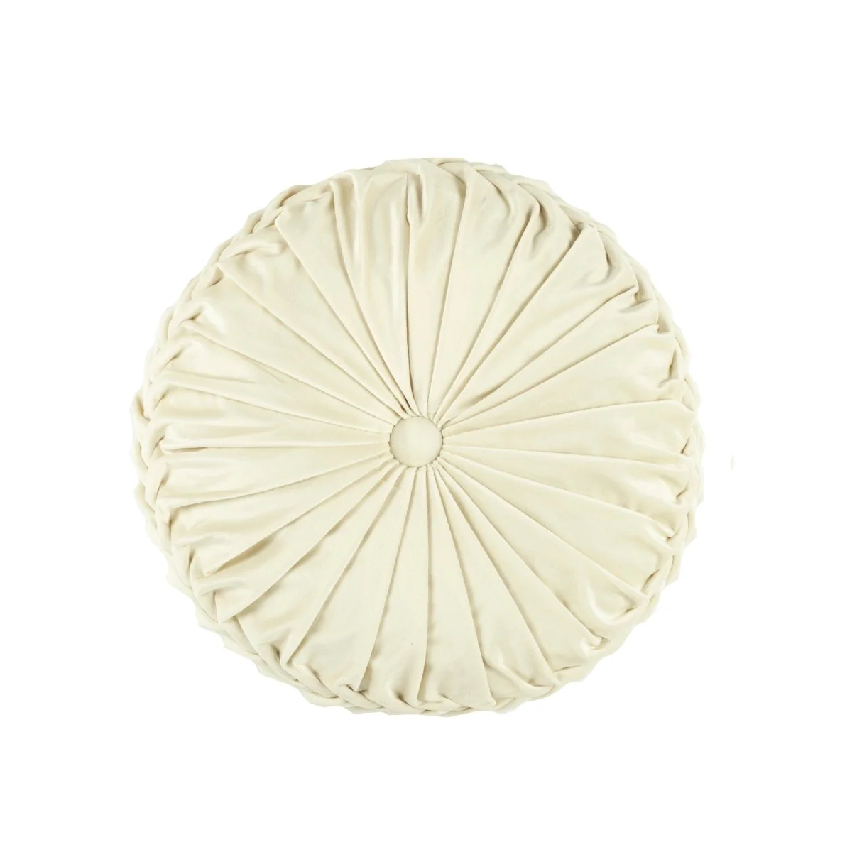 Round Pleated Soft Velvet Throw Pillow - Image 11