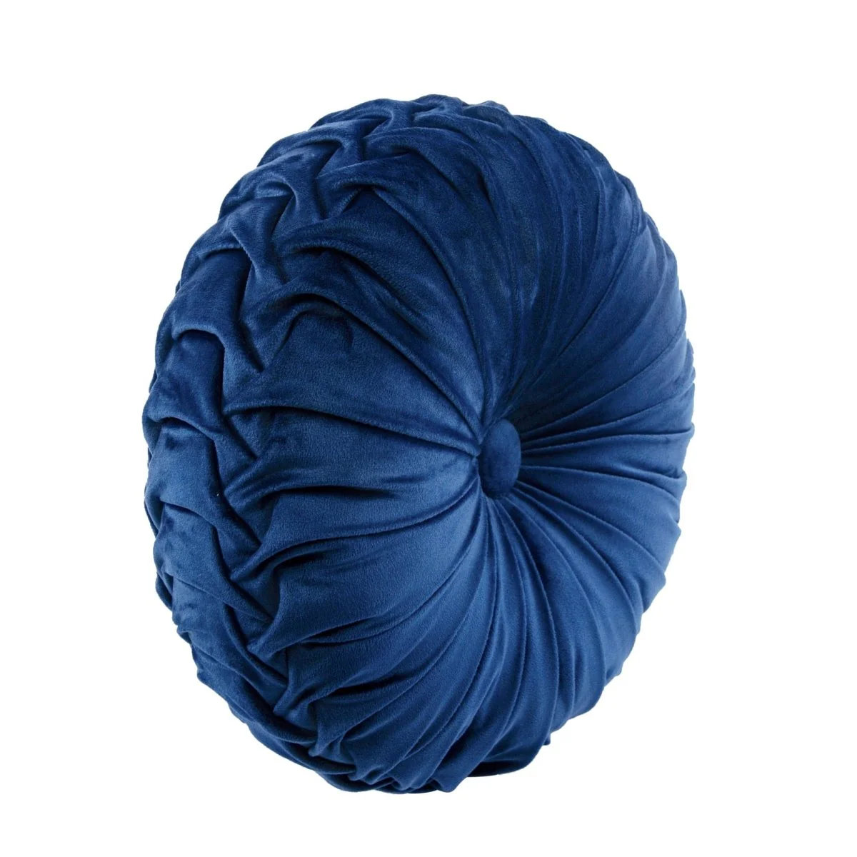 Round Pleated Soft Velvet Throw Pillow - Image 14