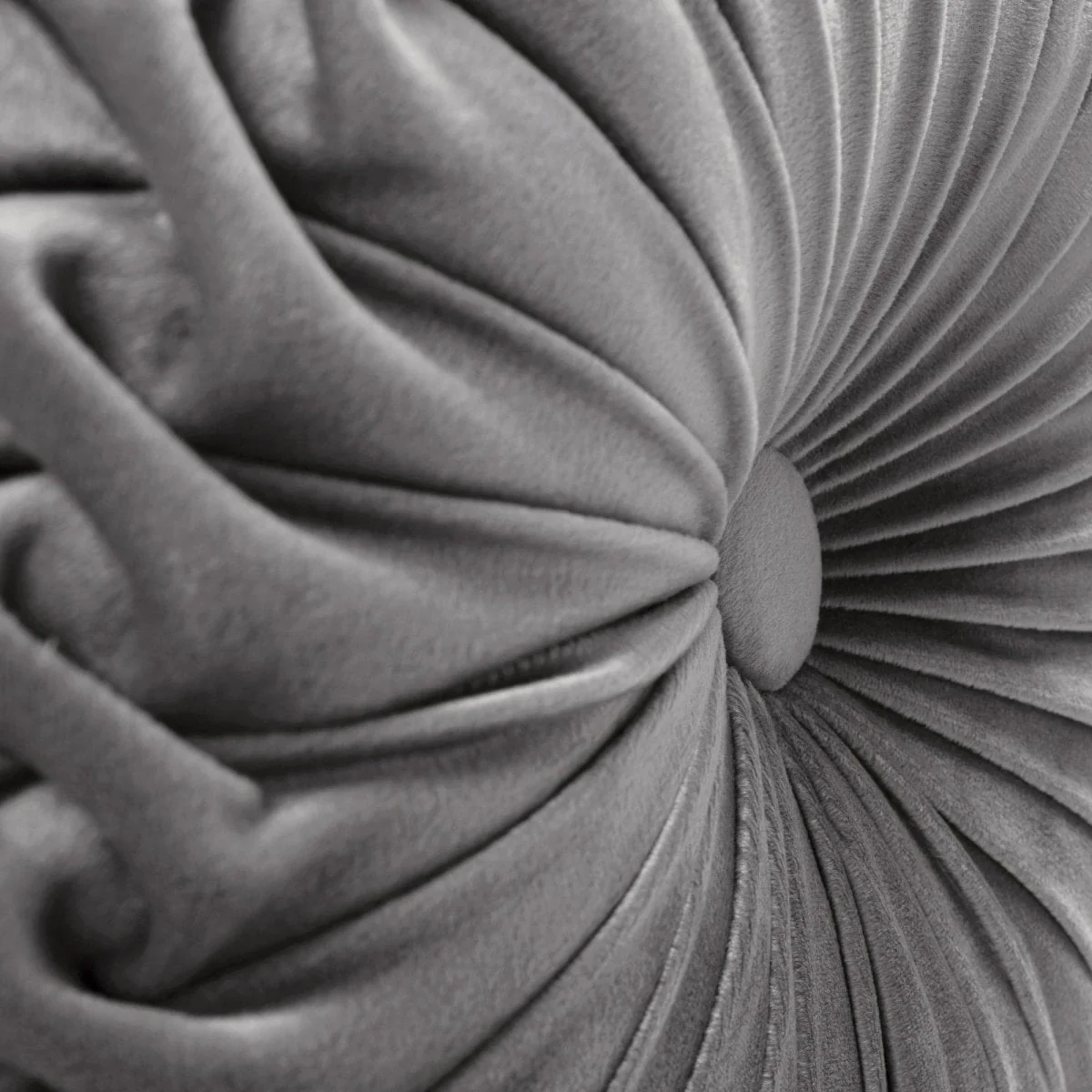 Round Pleated Soft Velvet Throw Pillow - Image 28