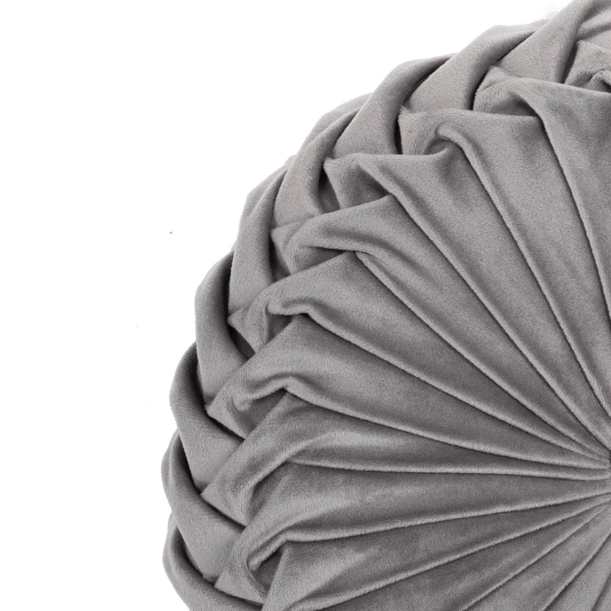 Round Pleated Soft Velvet Throw Pillow - Image 29