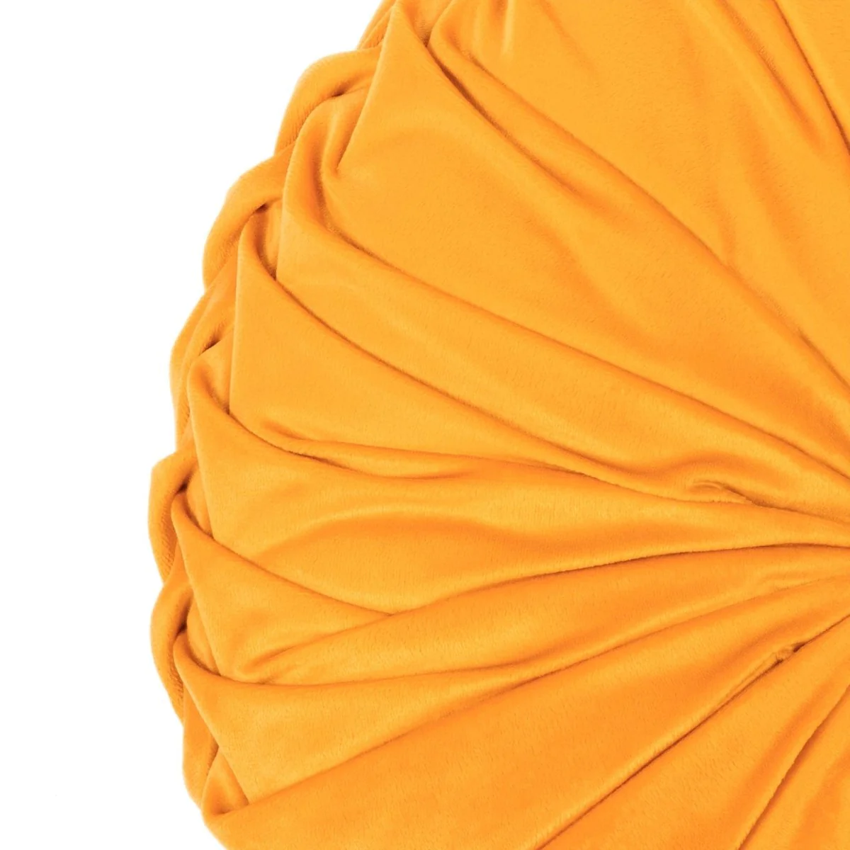 Round Pleated Soft Velvet Throw Pillow - Image 33