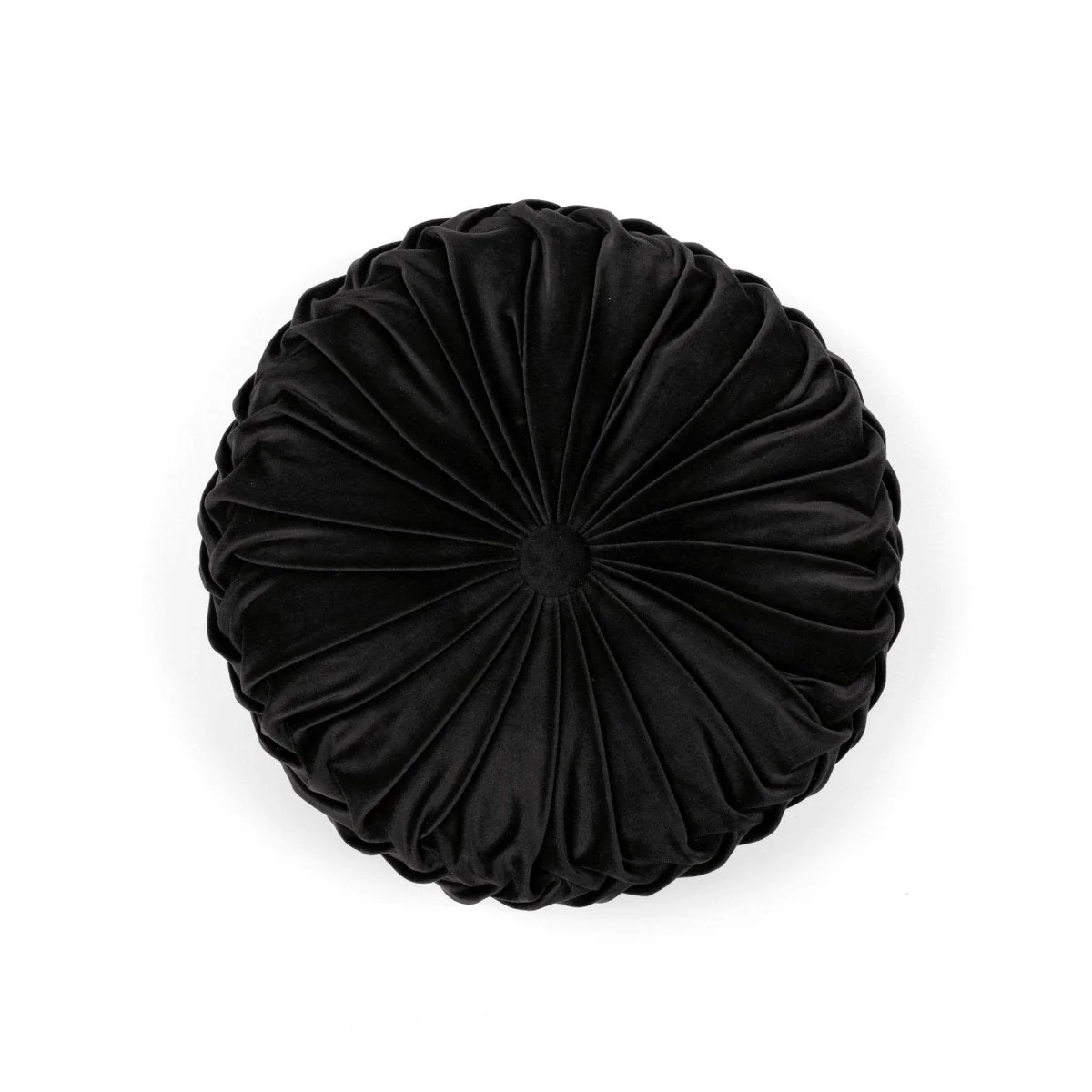 Round Pleated Soft Velvet Throw Pillow - Image 35