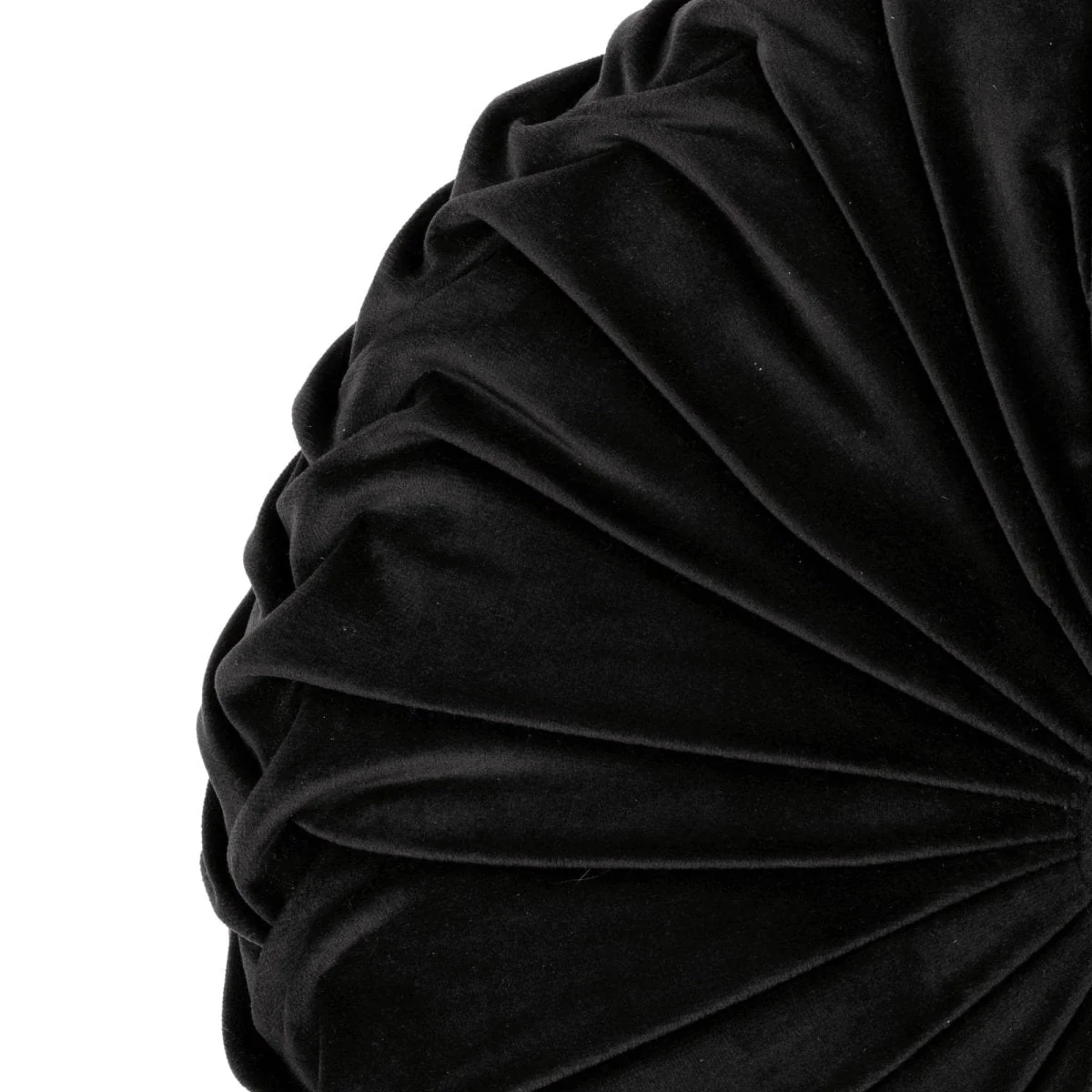 Round Pleated Soft Velvet Throw Pillow - Image 38