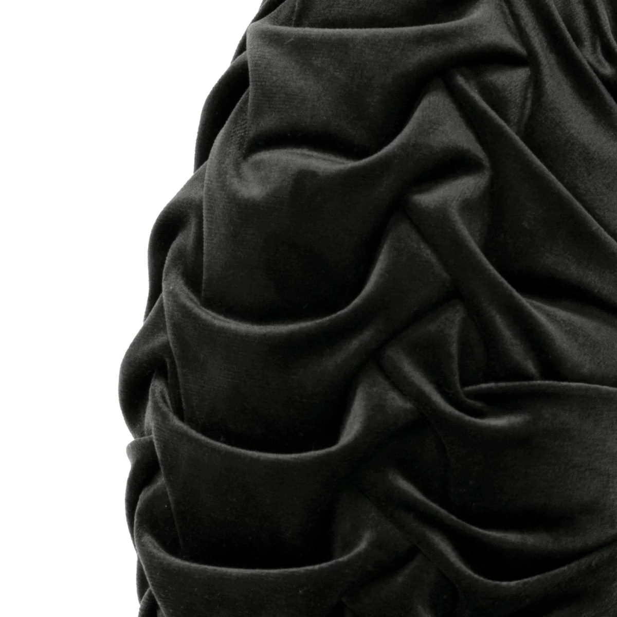 Round Pleated Soft Velvet Throw Pillow - Image 39