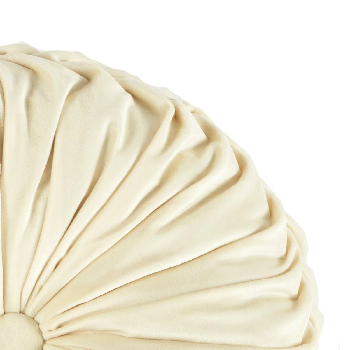 Round Pleated Soft Velvet Throw Pillow - Image 56