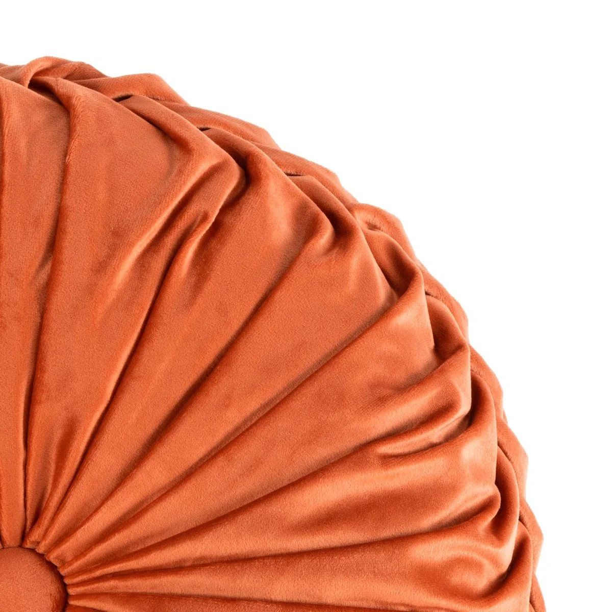 Round Pleated Soft Velvet Throw Pillow - Image 58