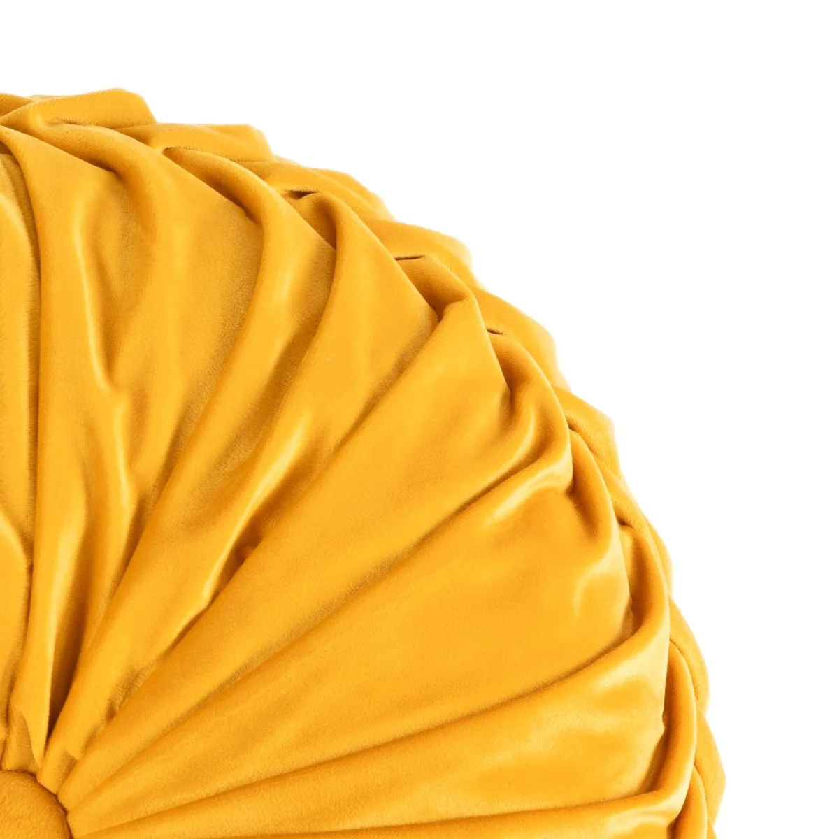 Round Pleated Soft Velvet Throw Pillow - Image 64