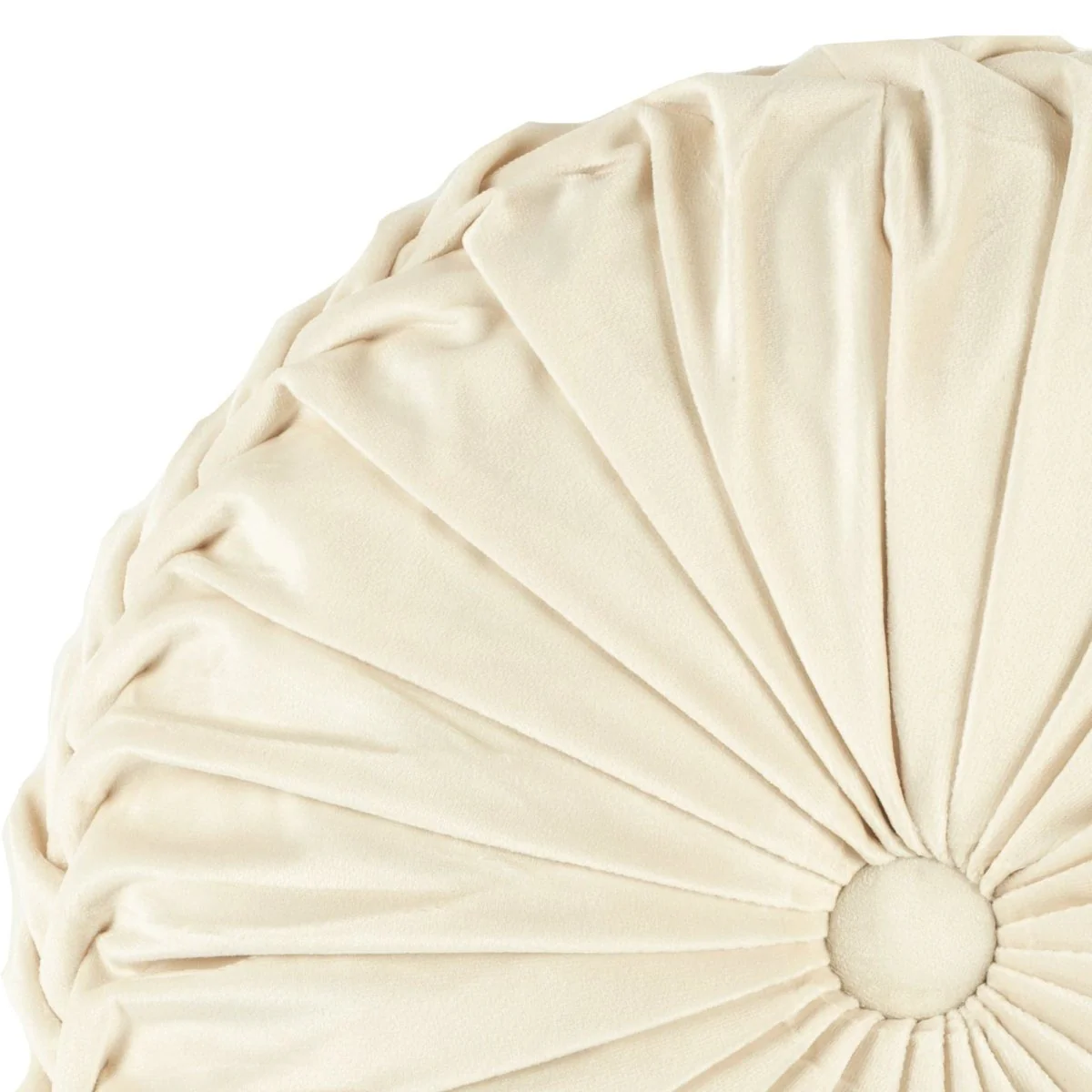 Round Pleated Soft Velvet Throw Pillow - Image 67