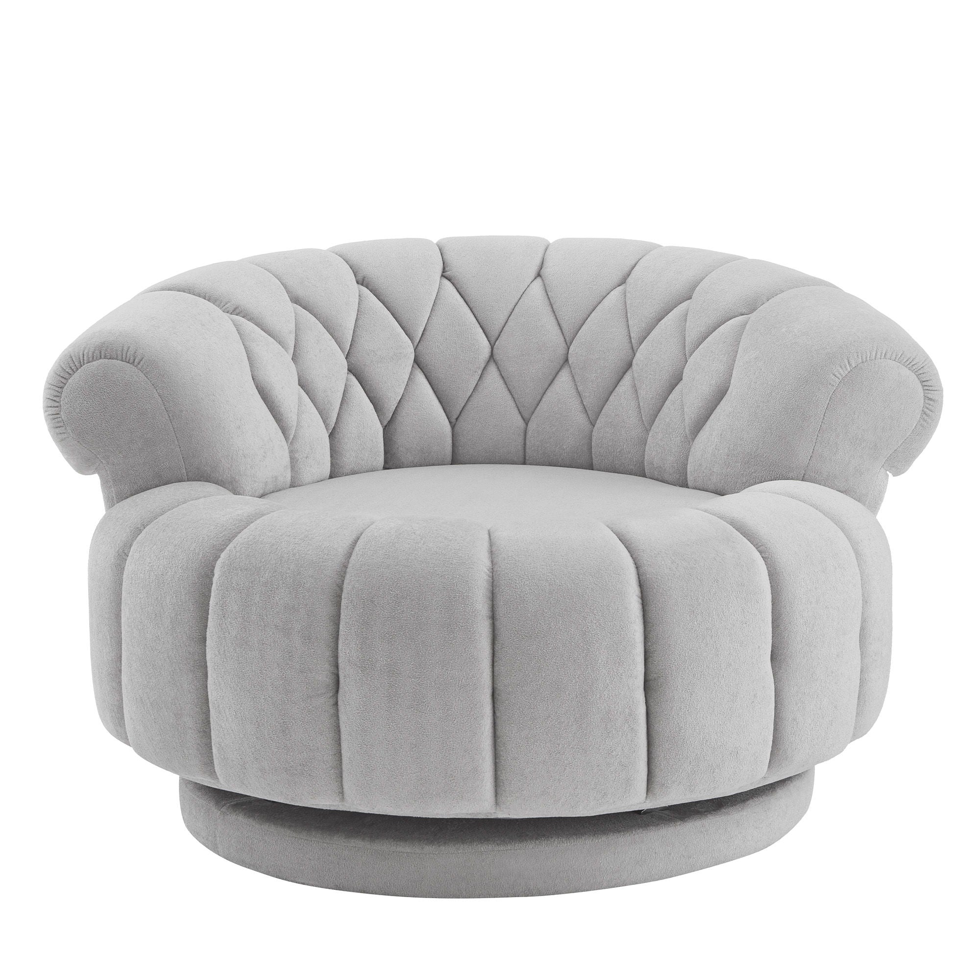 Round Swivel Accent Chair With Rotation - Image 3