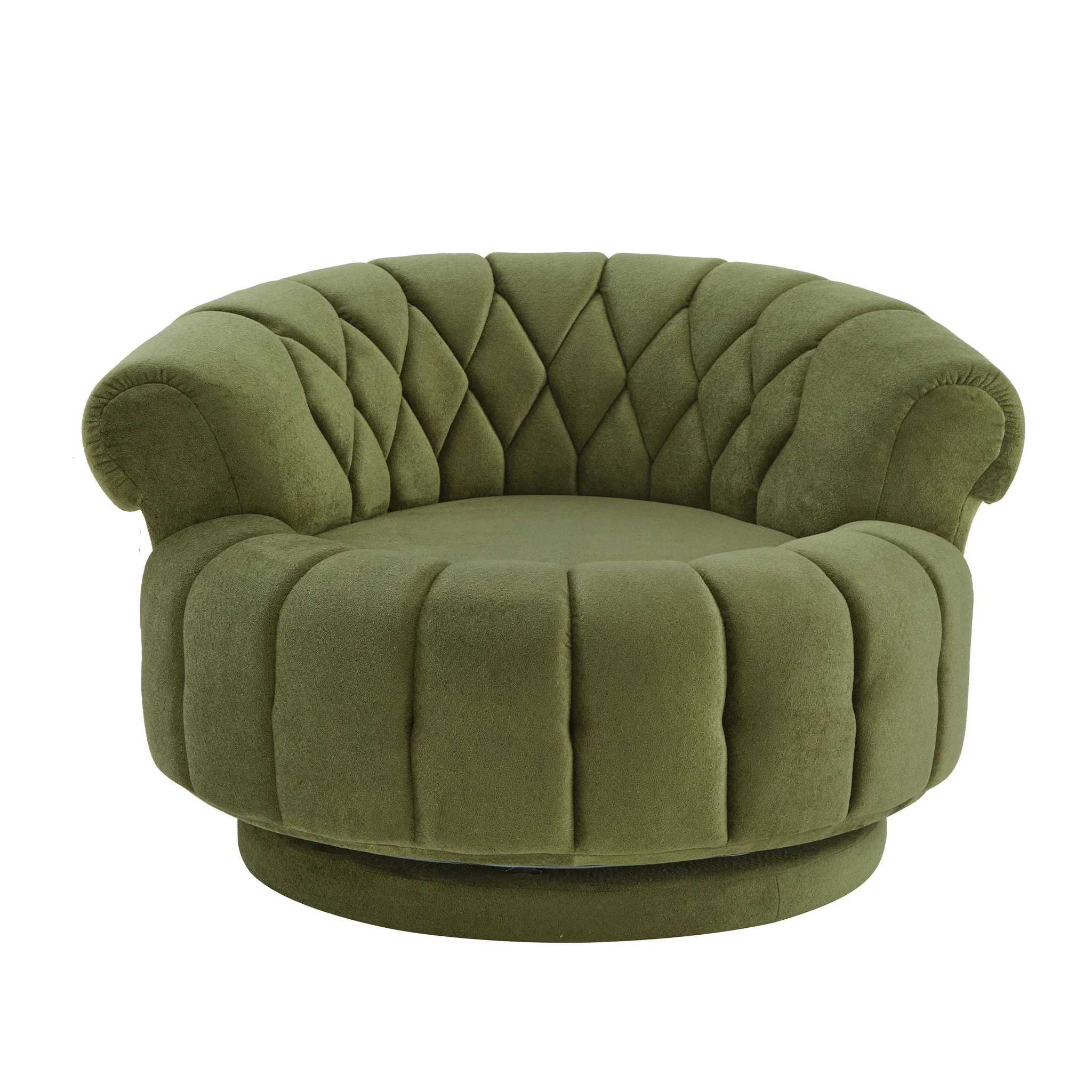 Round Swivel Accent Chair With Rotation - Image 4
