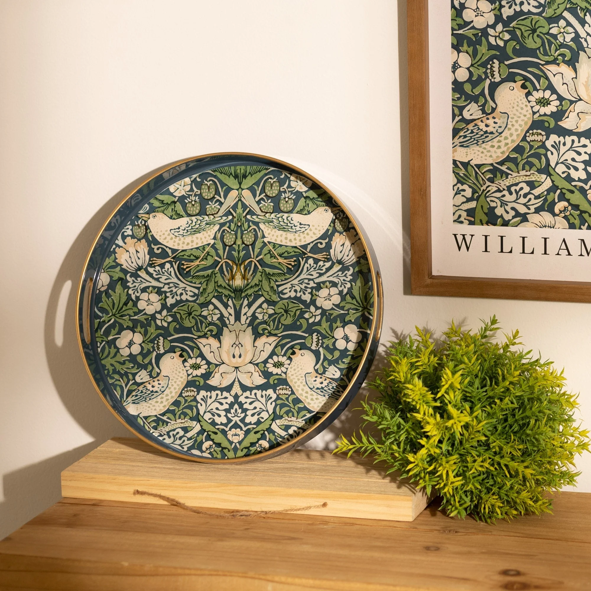 Round William Morris Tray 13.5" Diameter - Image 5