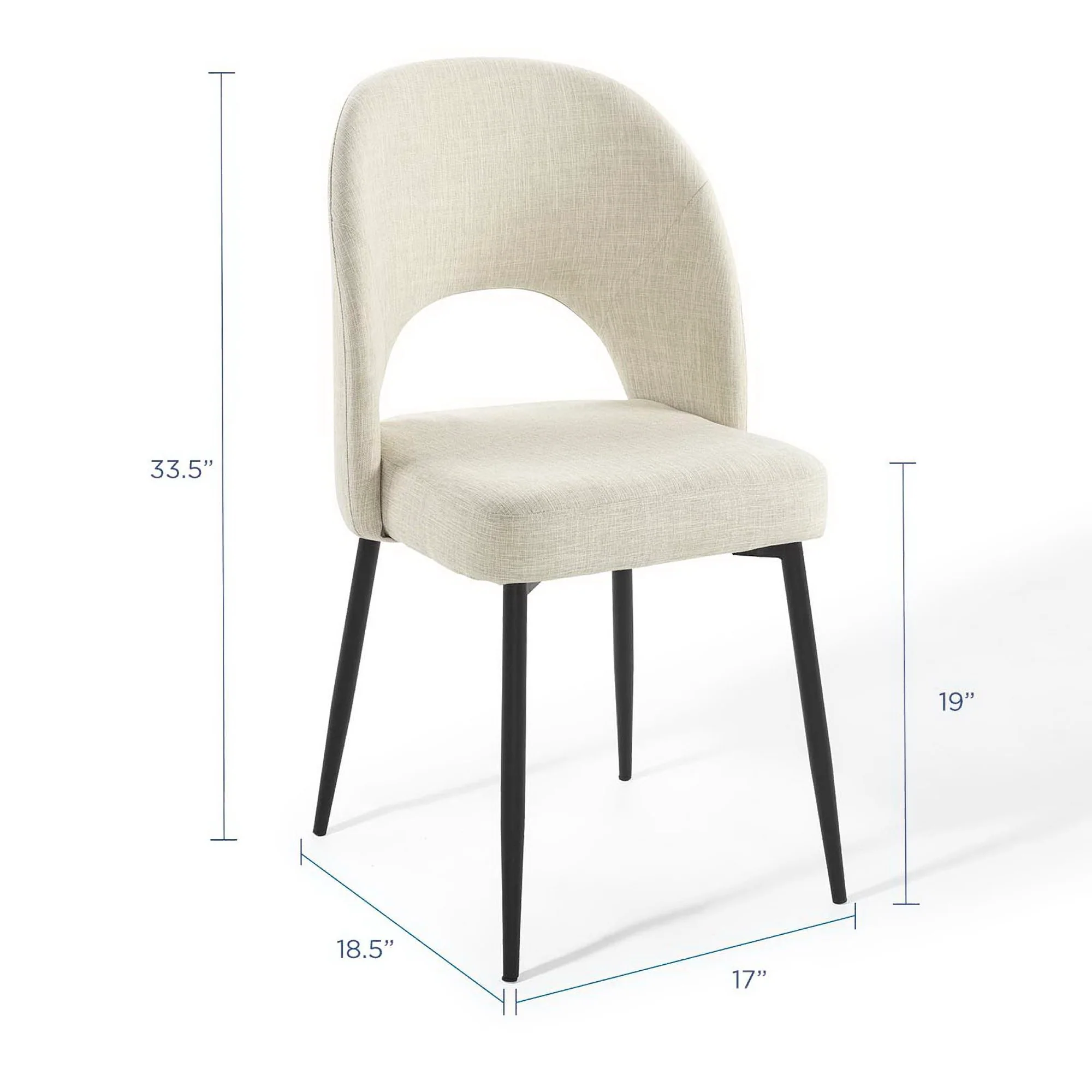 Rouse Upholstered Fabric Dining Side Chair by Modway - Image 13
