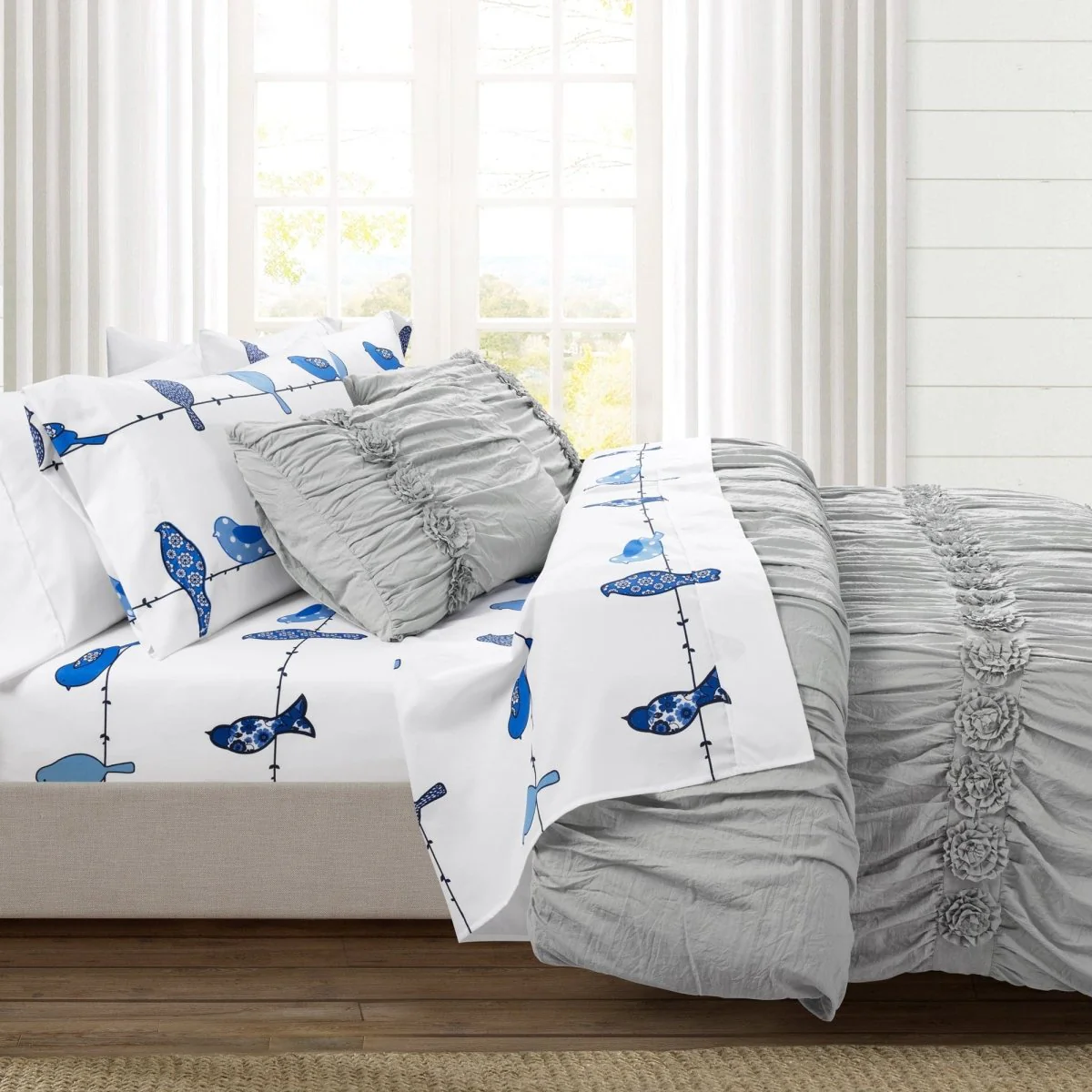 Rowley Birds 6 Piece Soft Sheet Set - Image 3