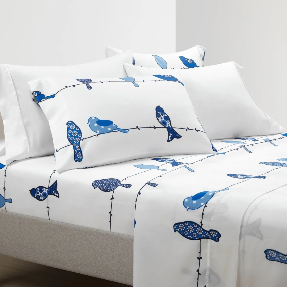Rowley Birds 6 Piece Soft Sheet Set - Image 4